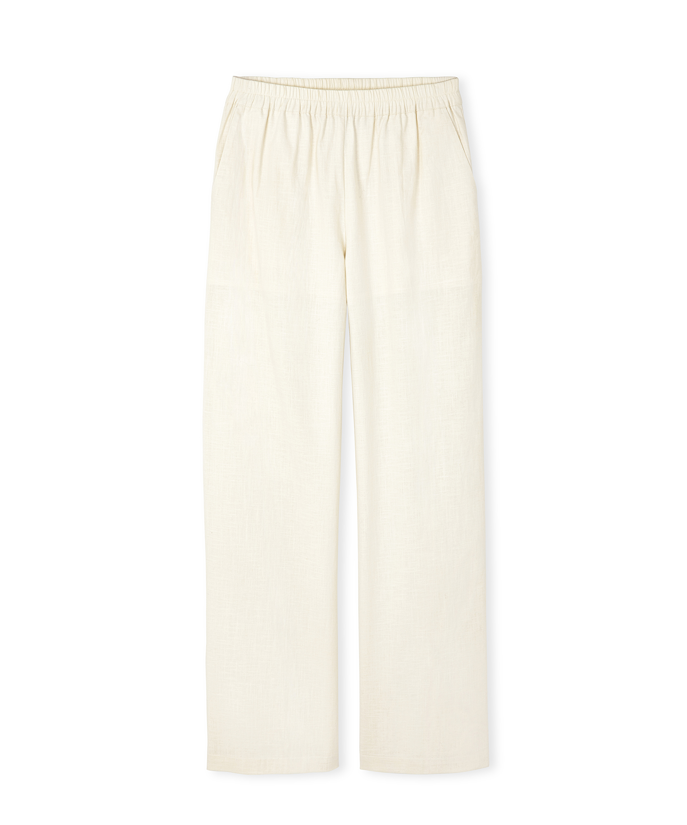 Wide leg fit elastik bel pantolon_4