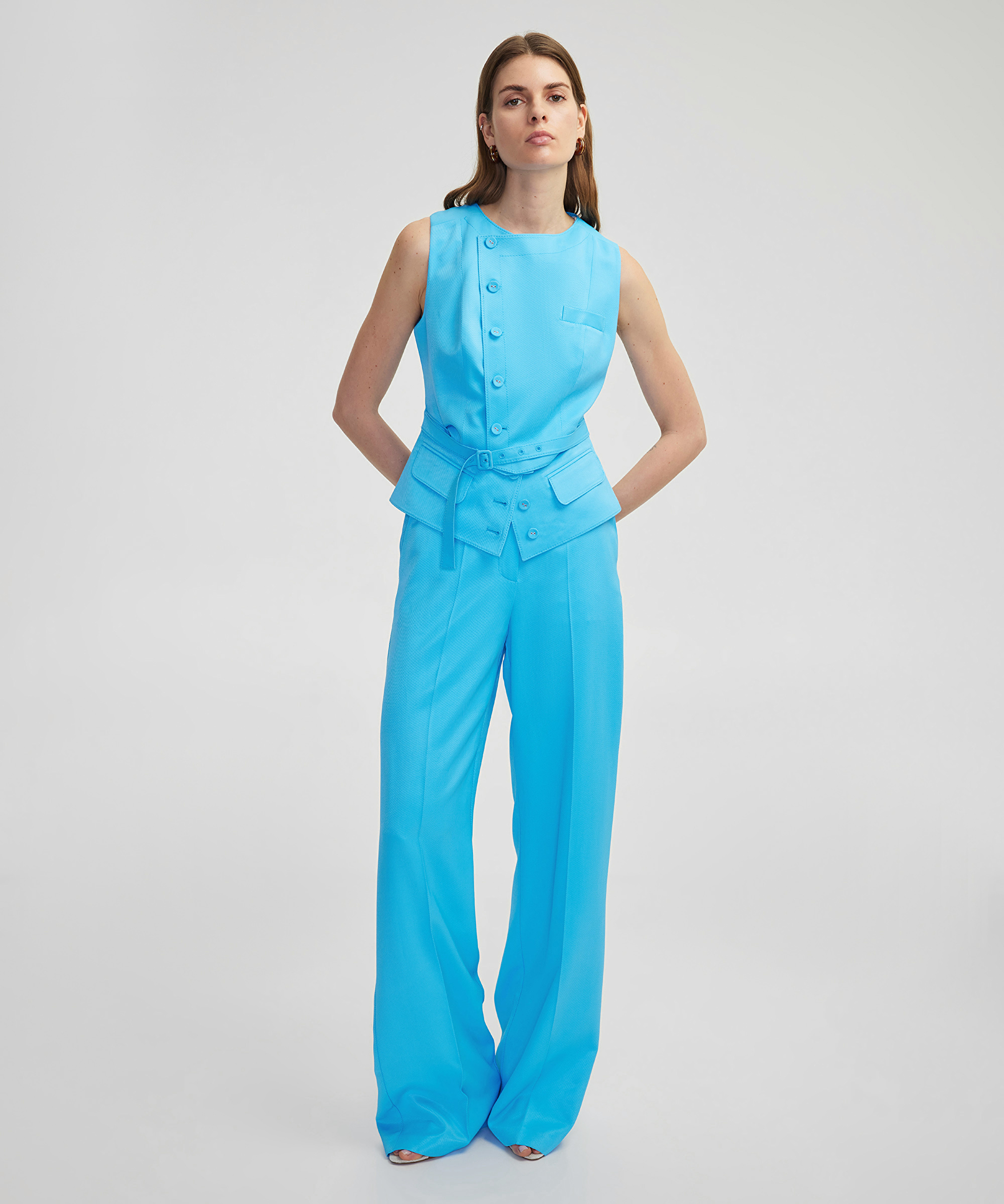 Wide leg fit pantolon