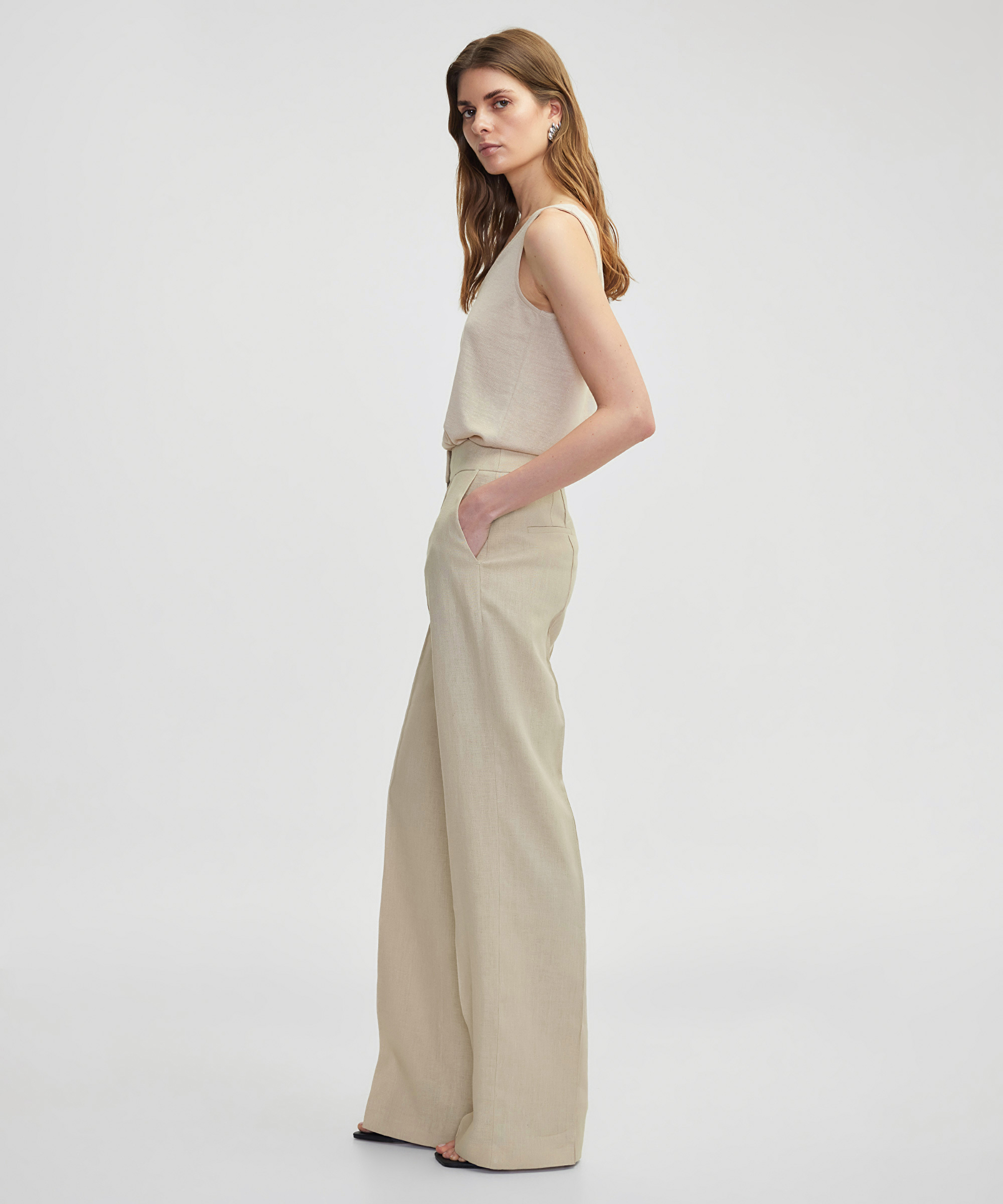 Wide leg fit keten pantolon_2