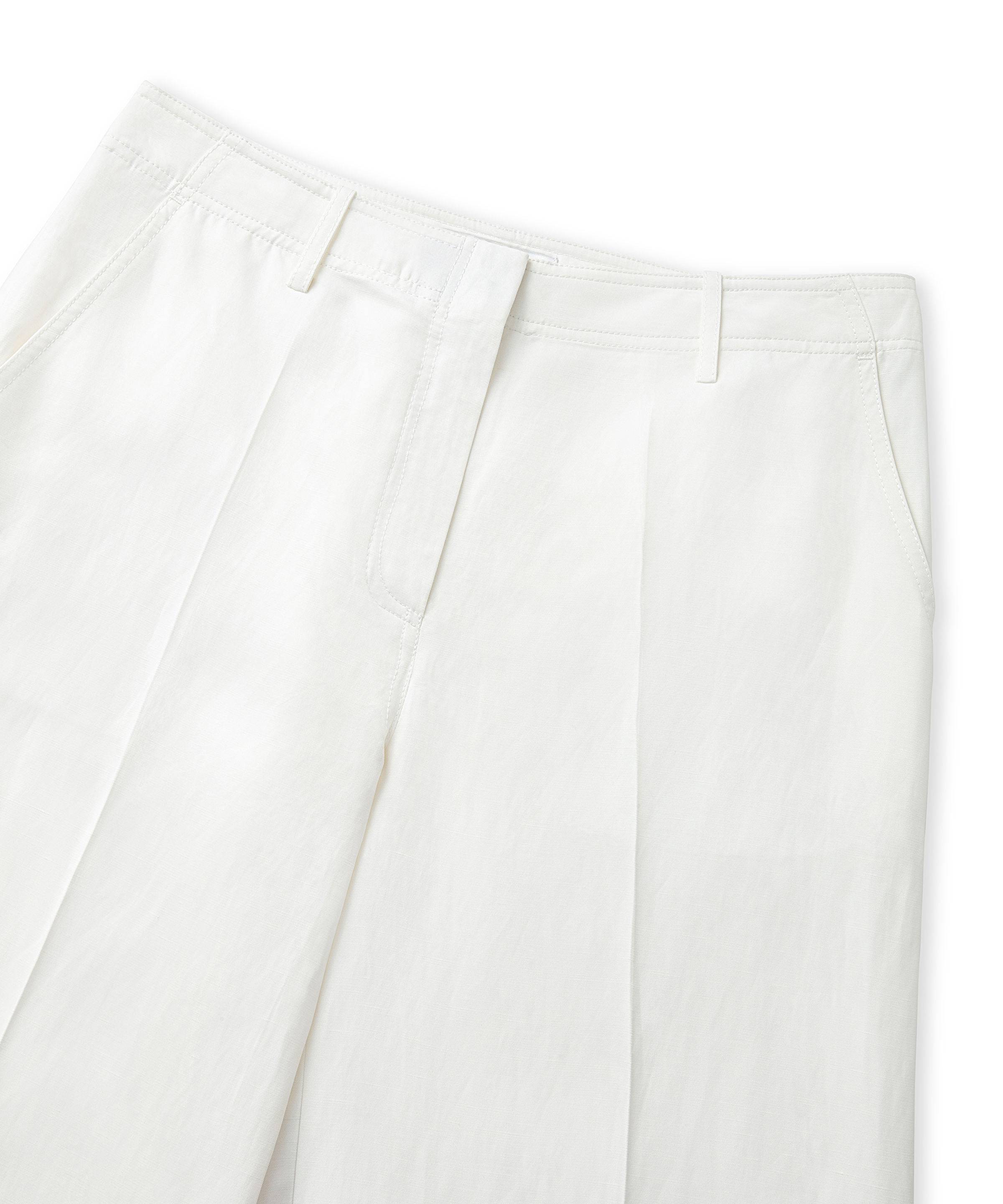 Keten karışımlı straight fit pantolon_4