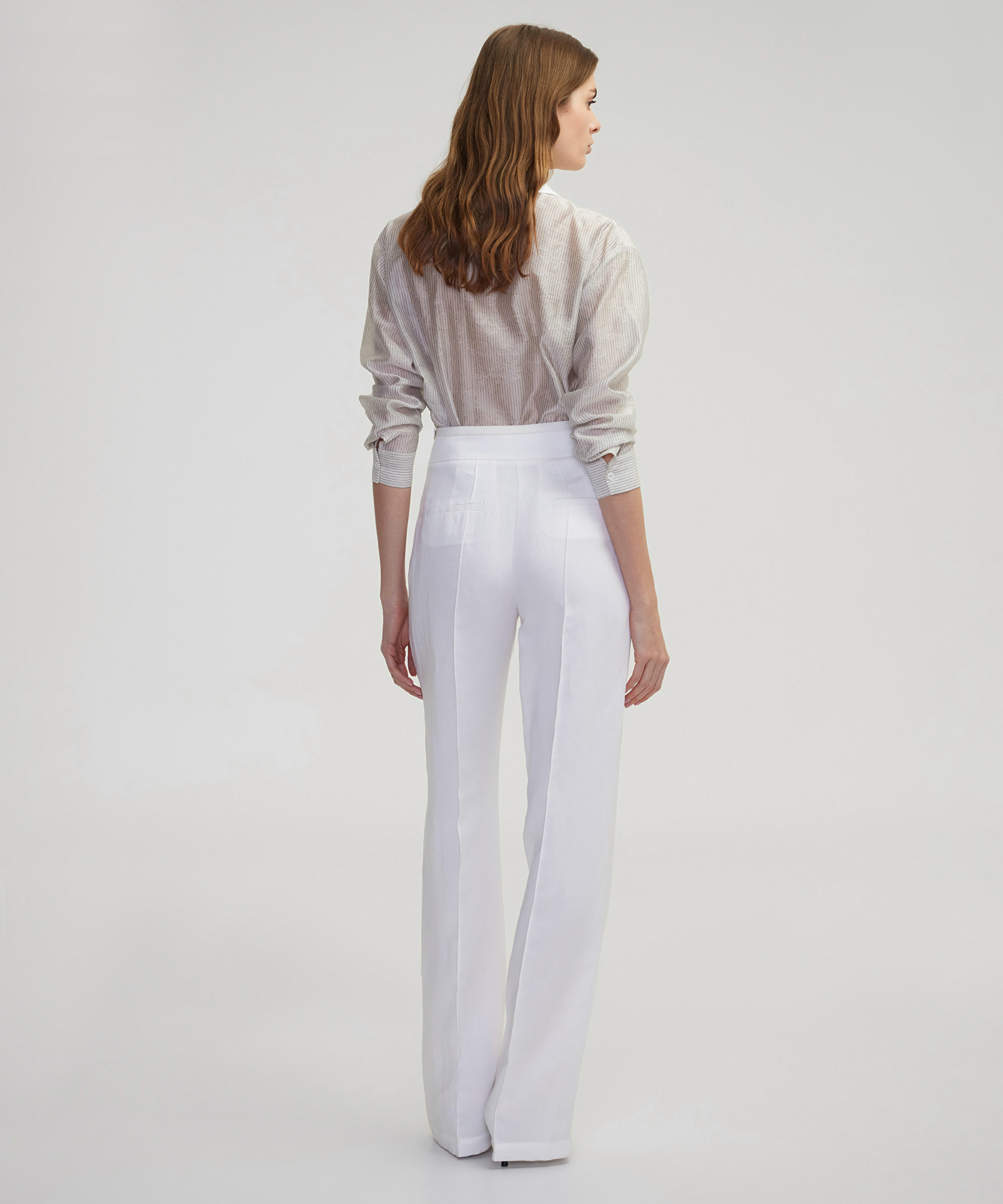 Çift metal tokalı wide leg fit pantolon_2
