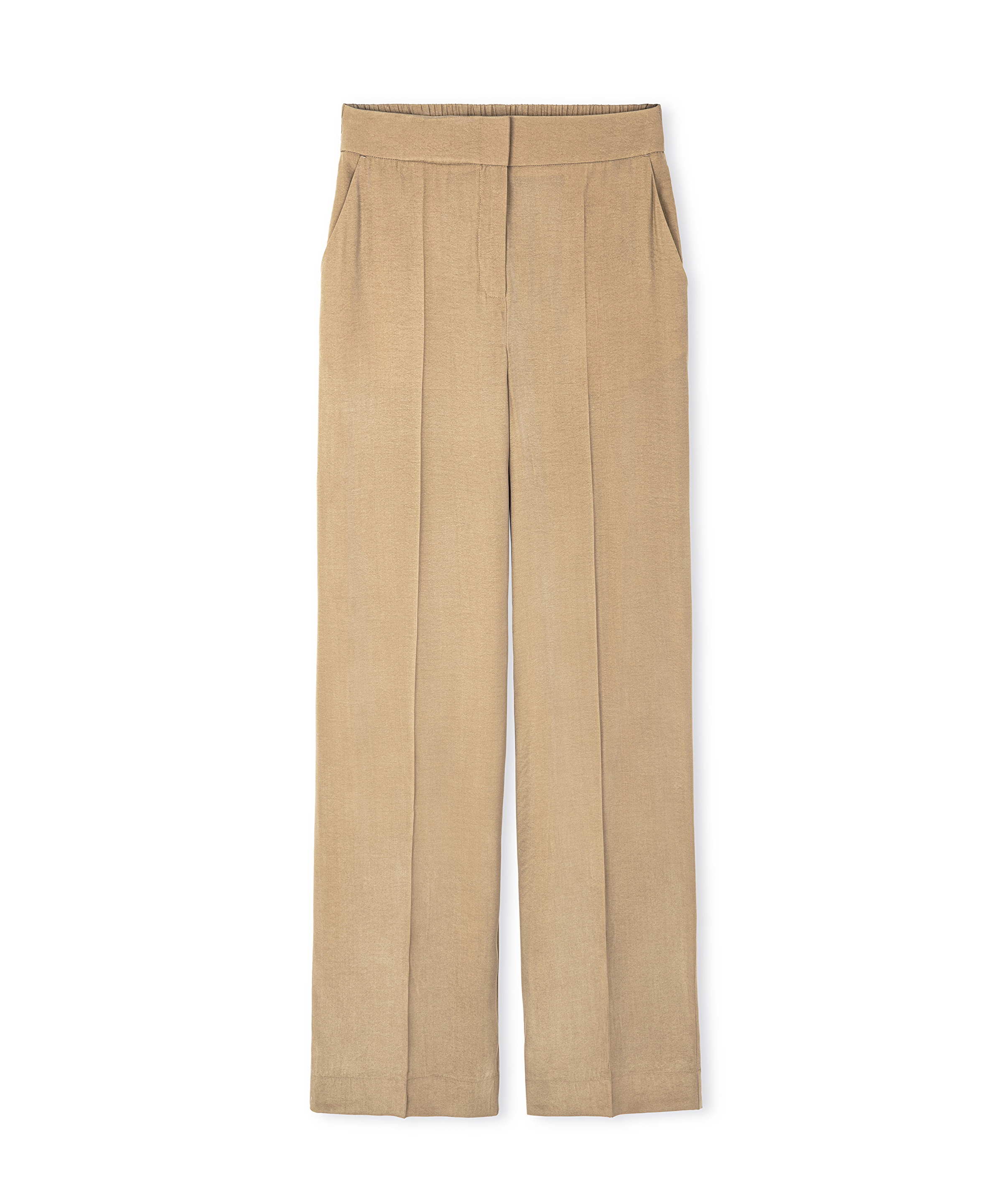 Nervür dikişli wide leg pantolon_3