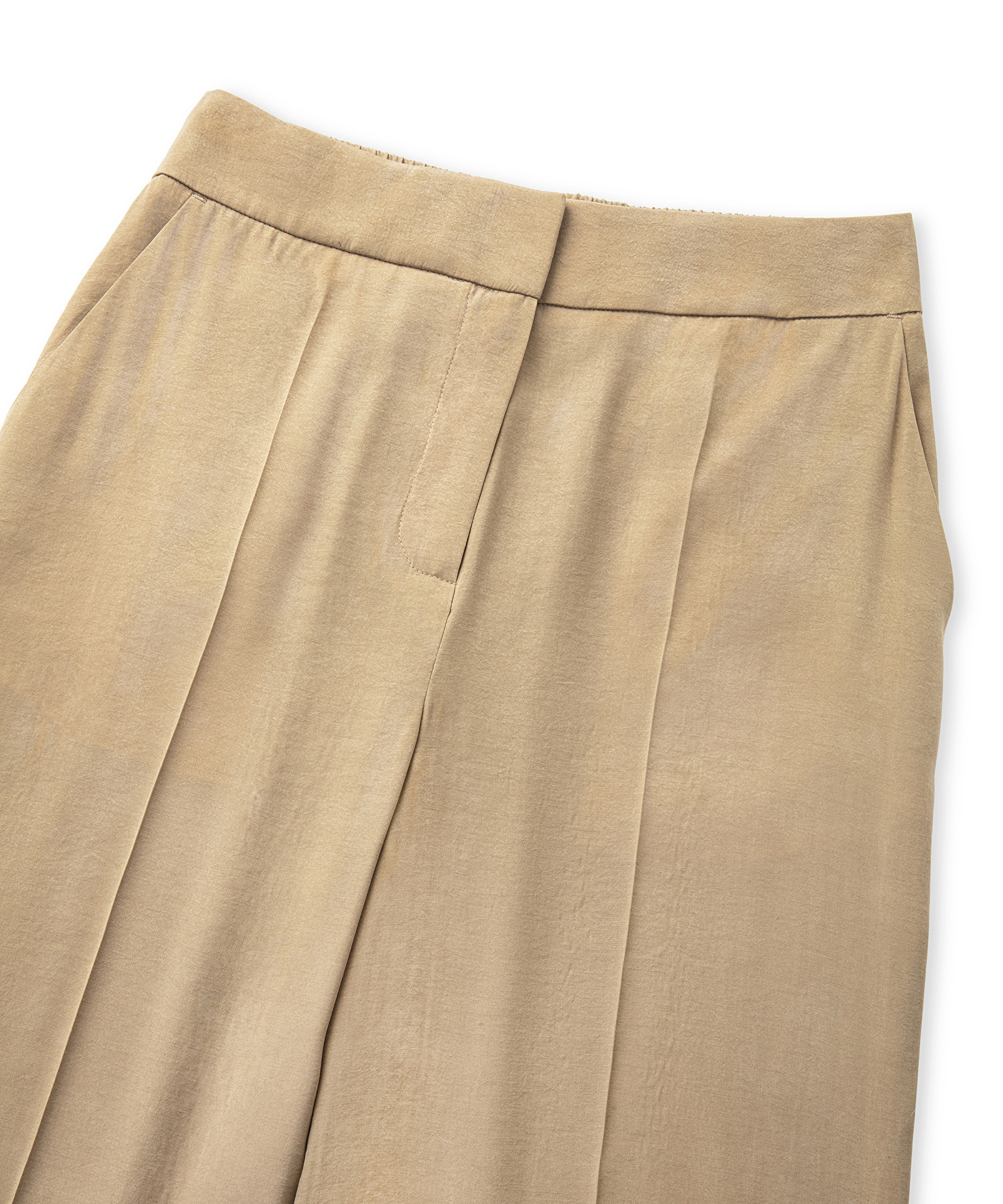 Nervür dikişli wide leg pantolon_4