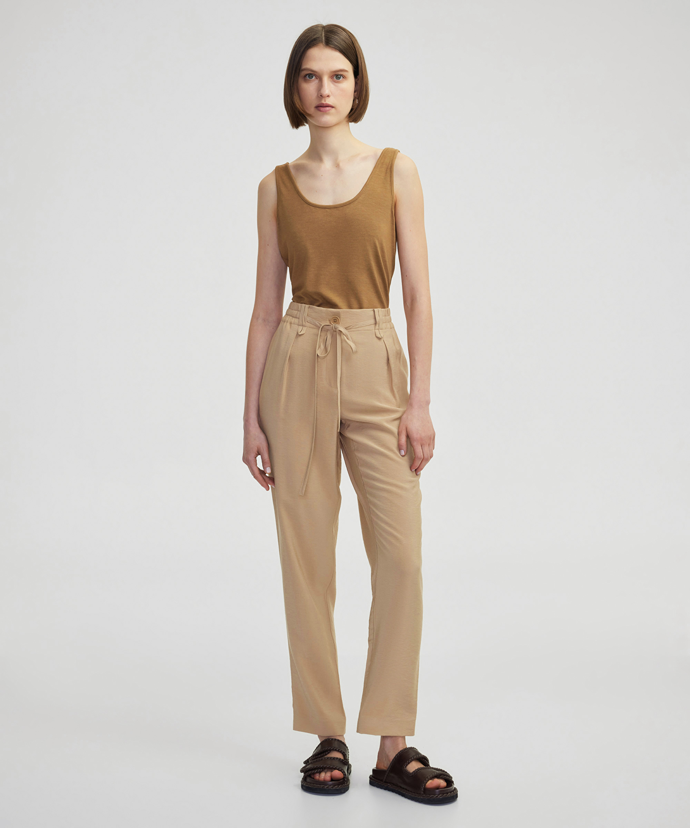 Elastik bel carrot fit pantolon