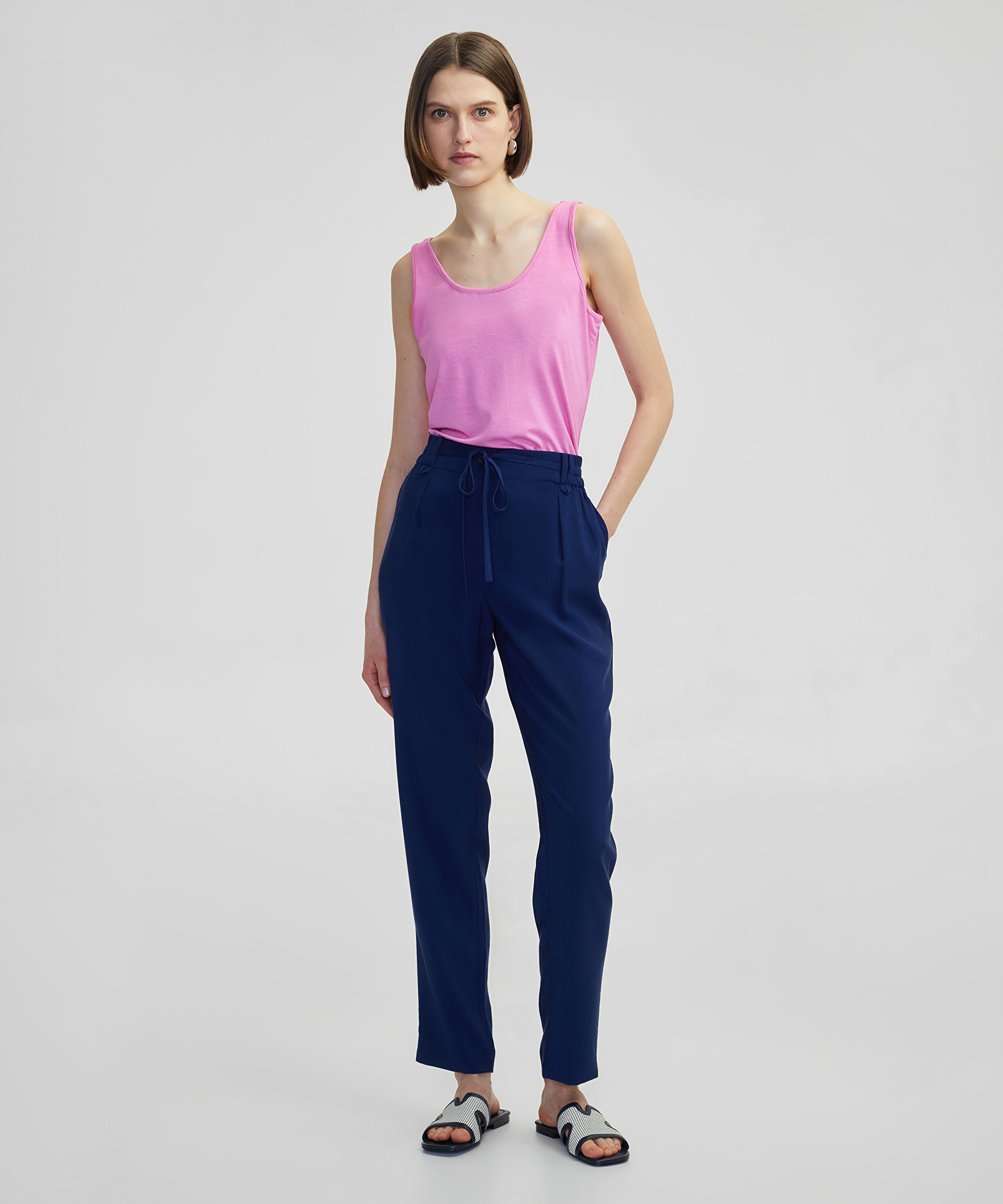Elastik bel carrot fit pantolon