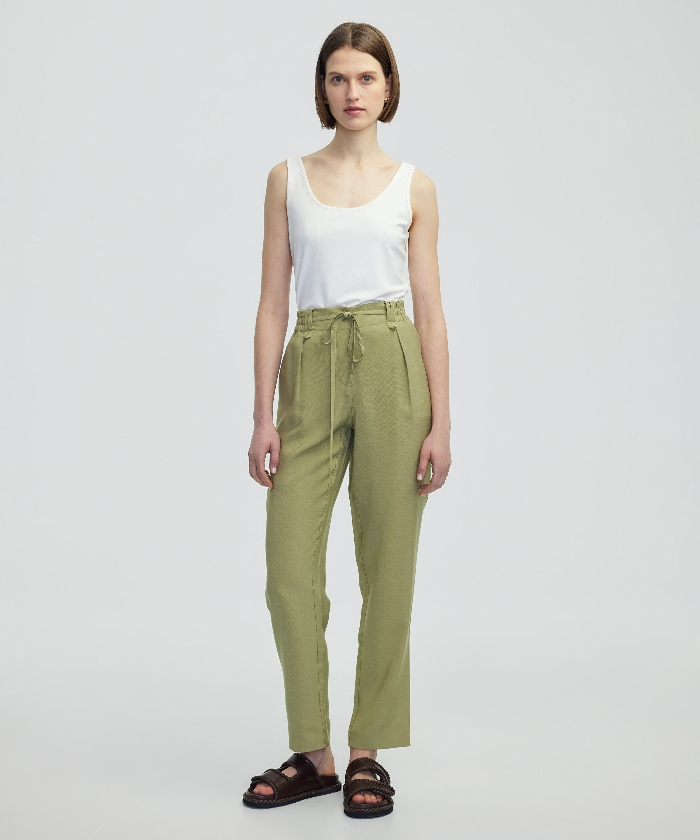 Elastik bel carrot fit pantolon