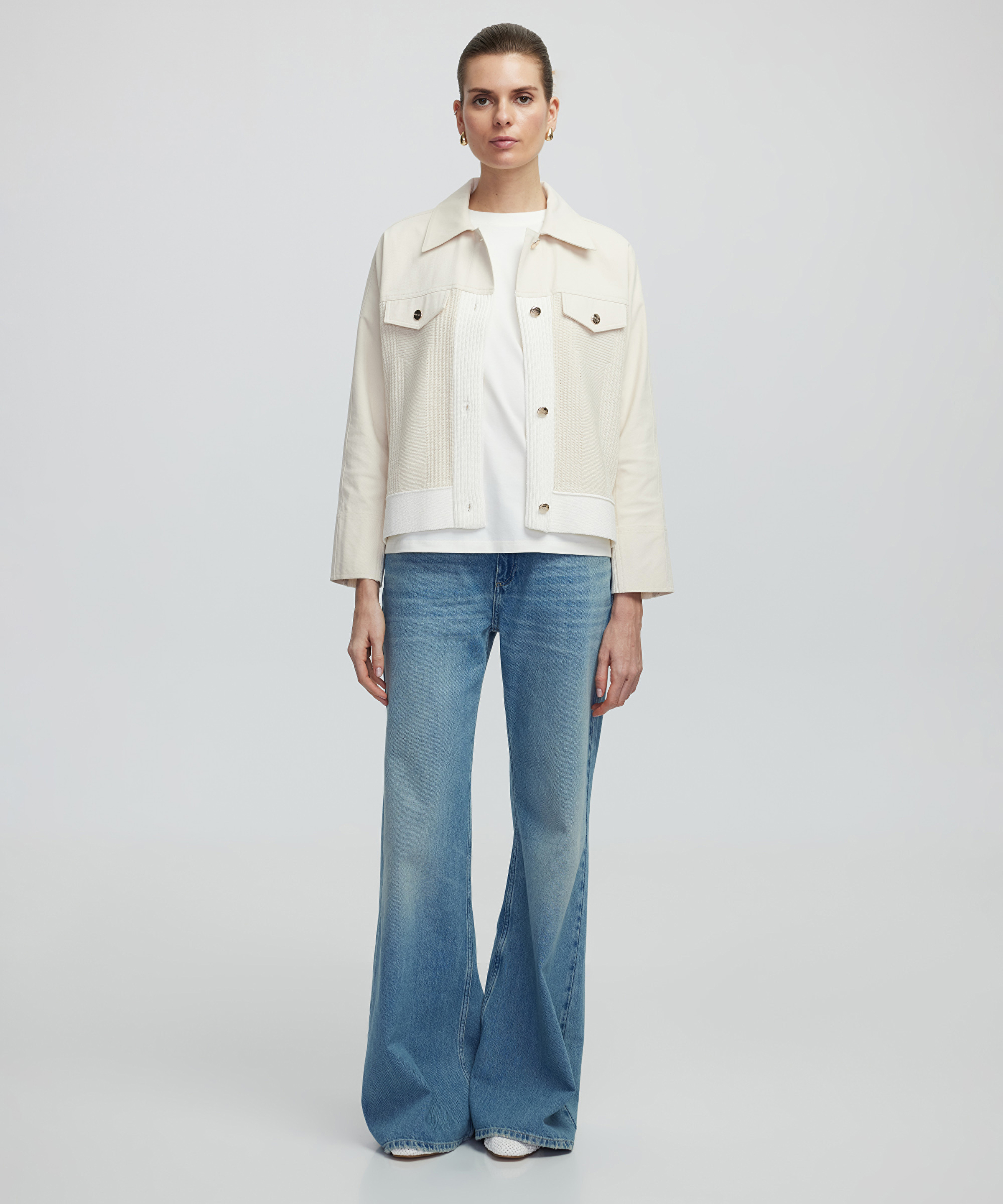 Triko ve non denim mix ceket_1