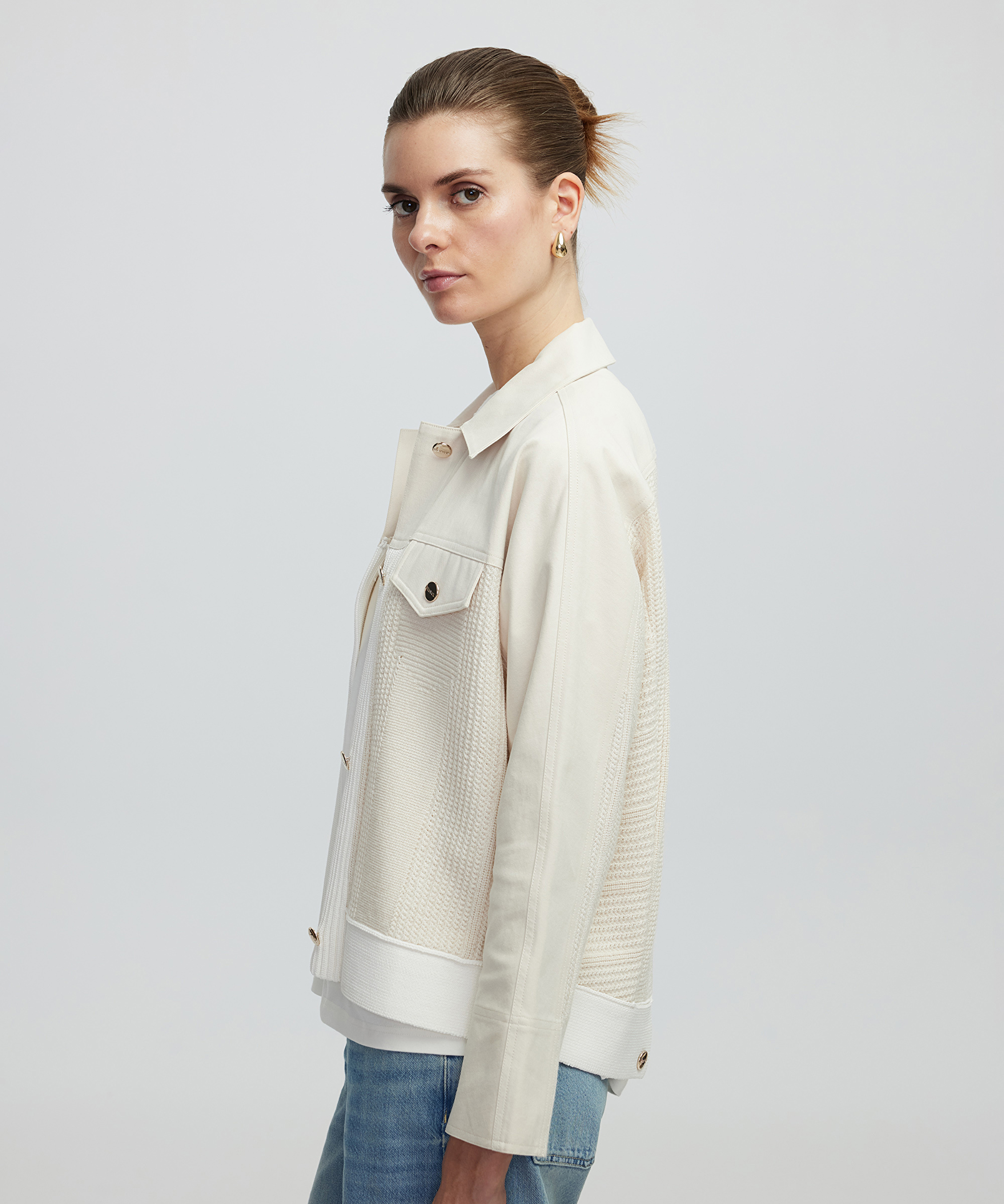 Triko ve non denim mix ceket_2