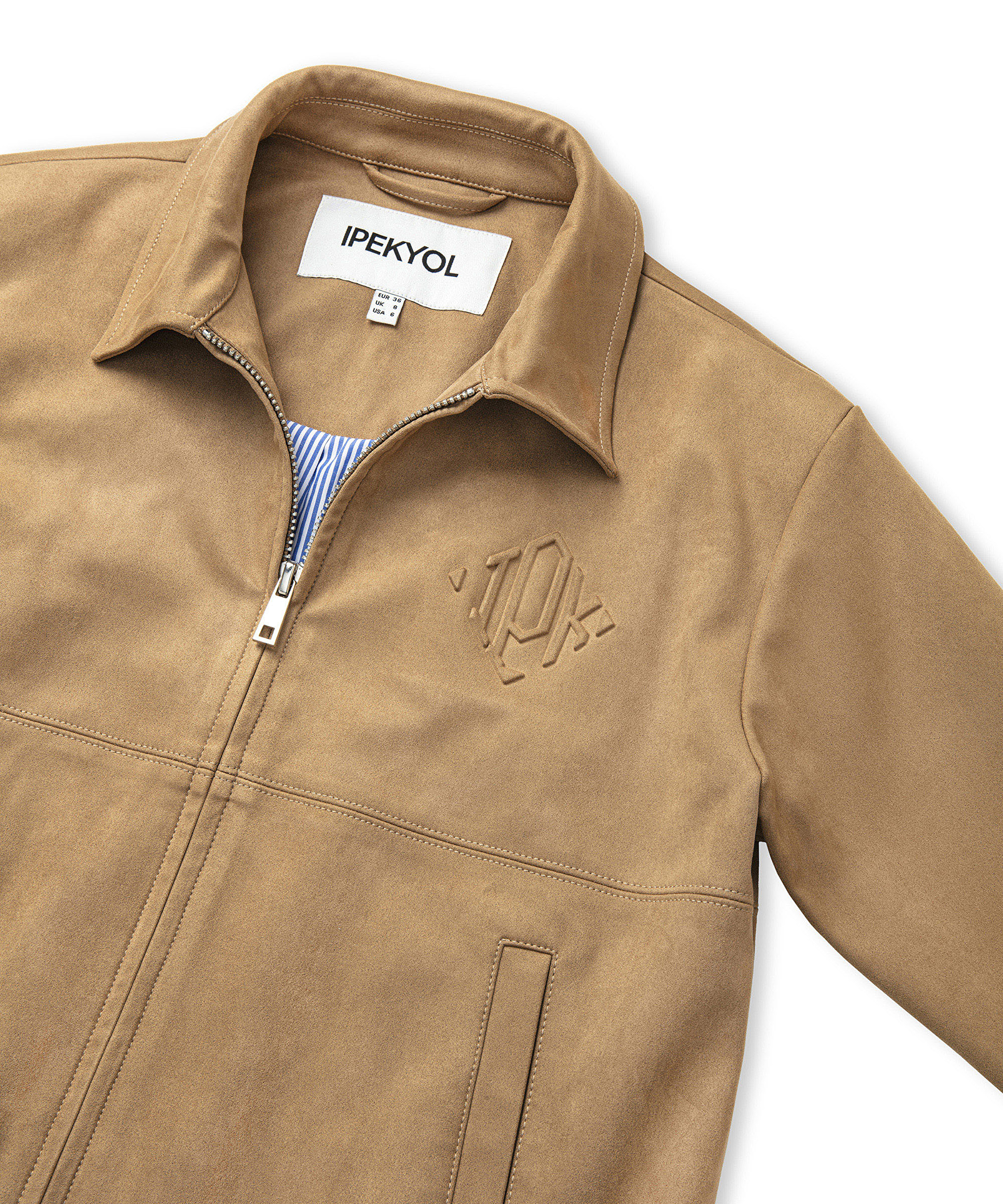 Süet dokulu bomber mont_6