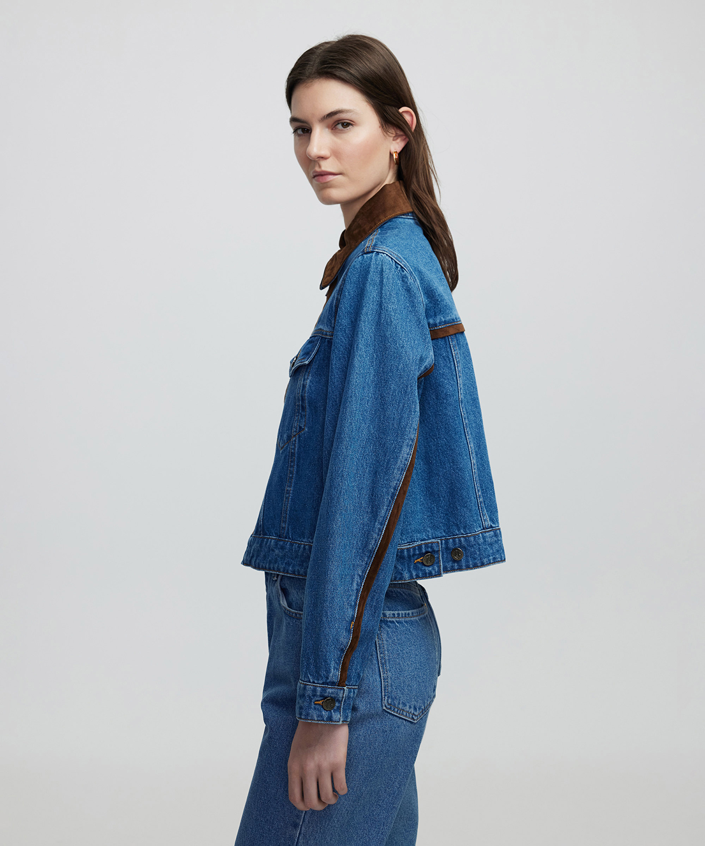 Kumaş mix denim mont_2