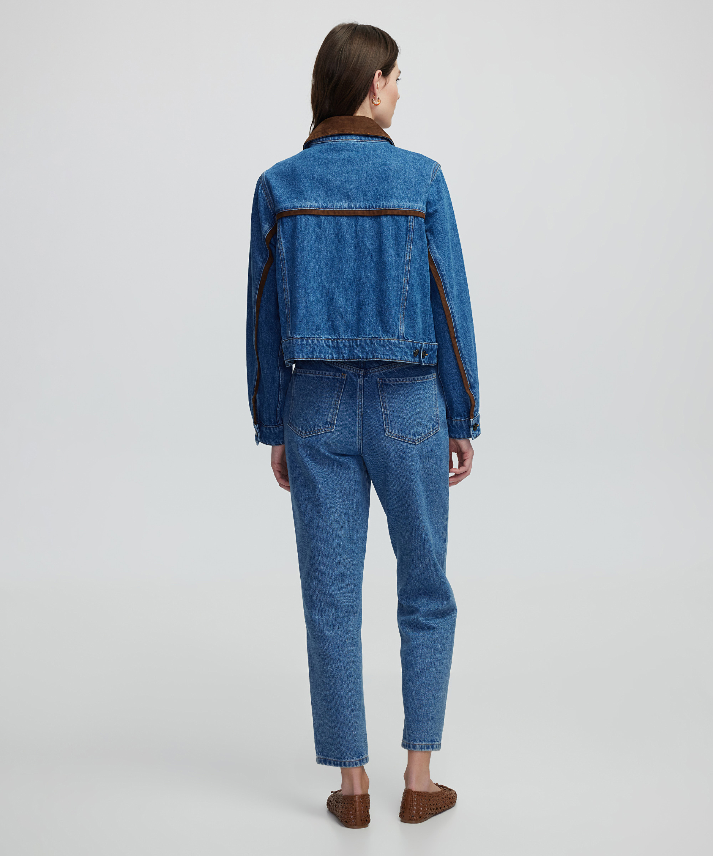 Kumaş mix denim mont_3