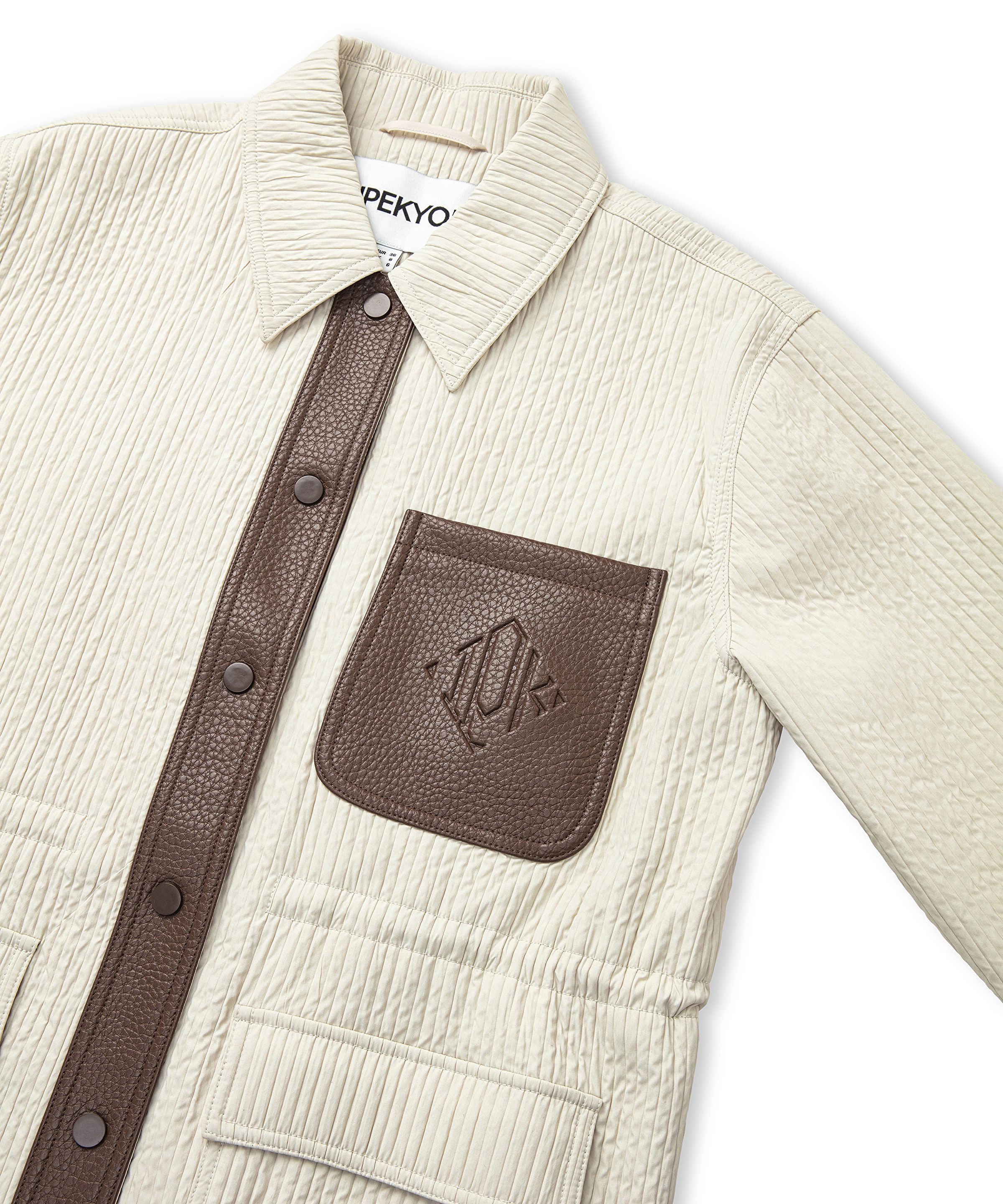 Monogram baskılı mont_6