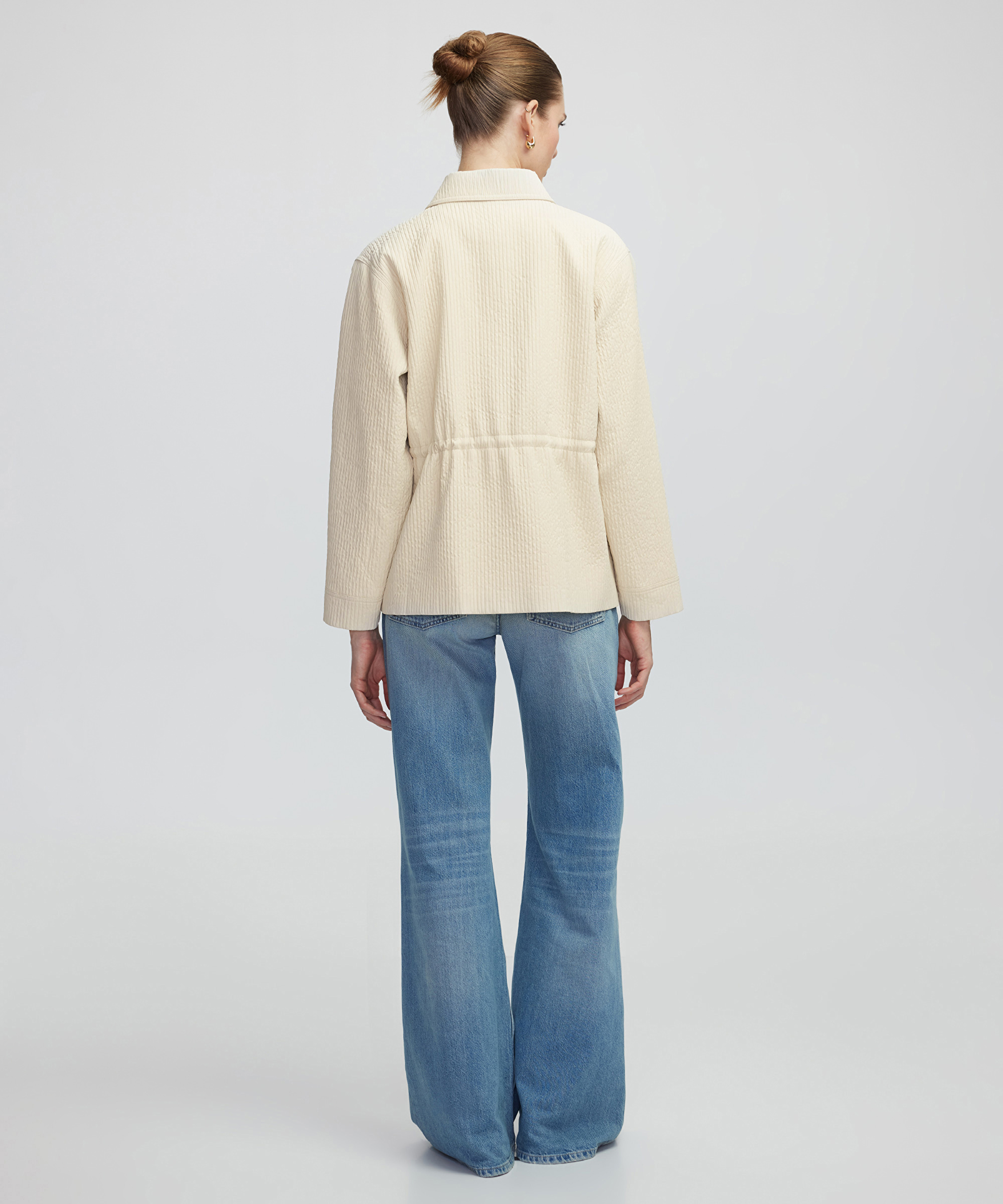 Monogram baskılı mont_4