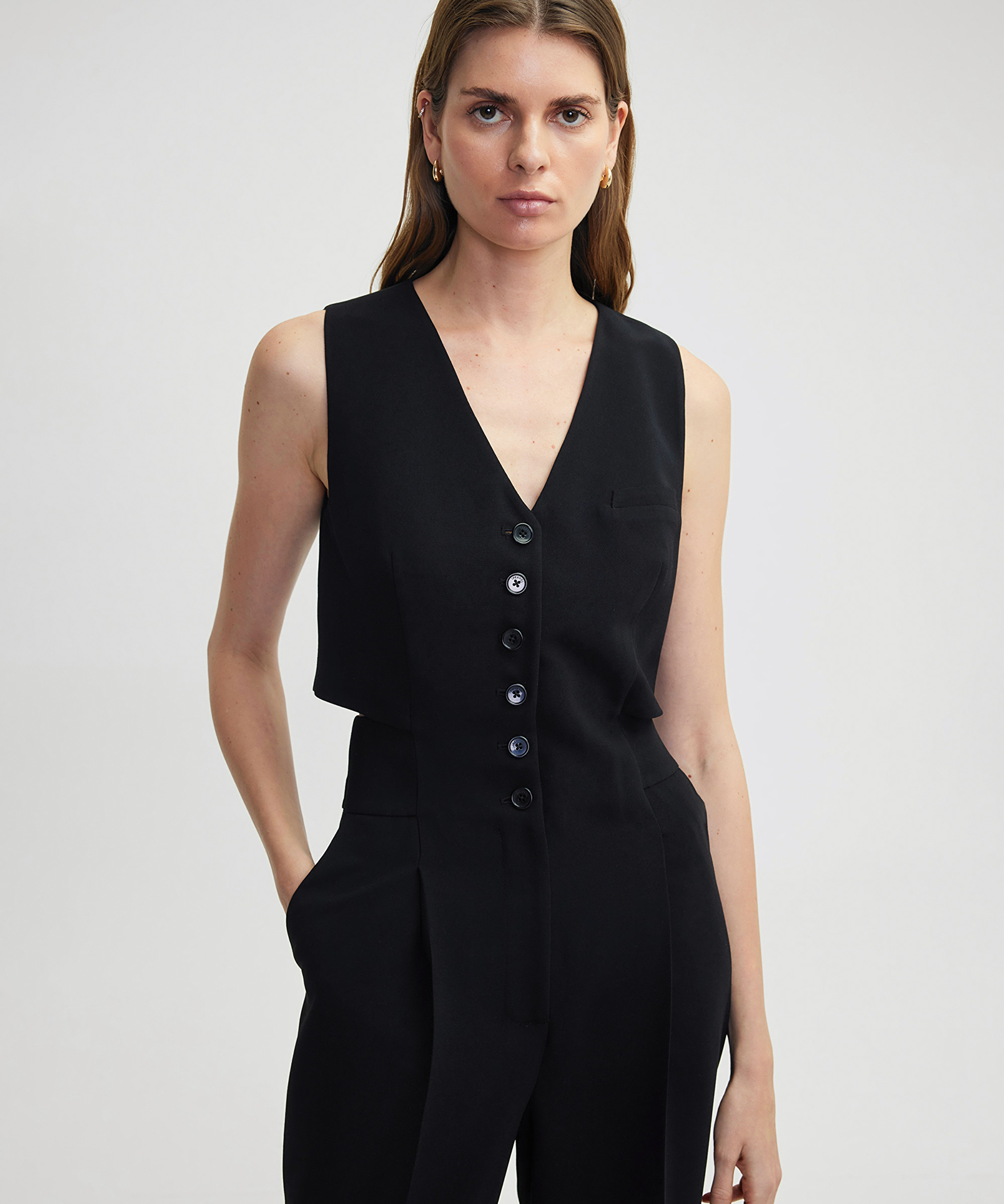 Çift parça görünümlü wide leg tulum_1