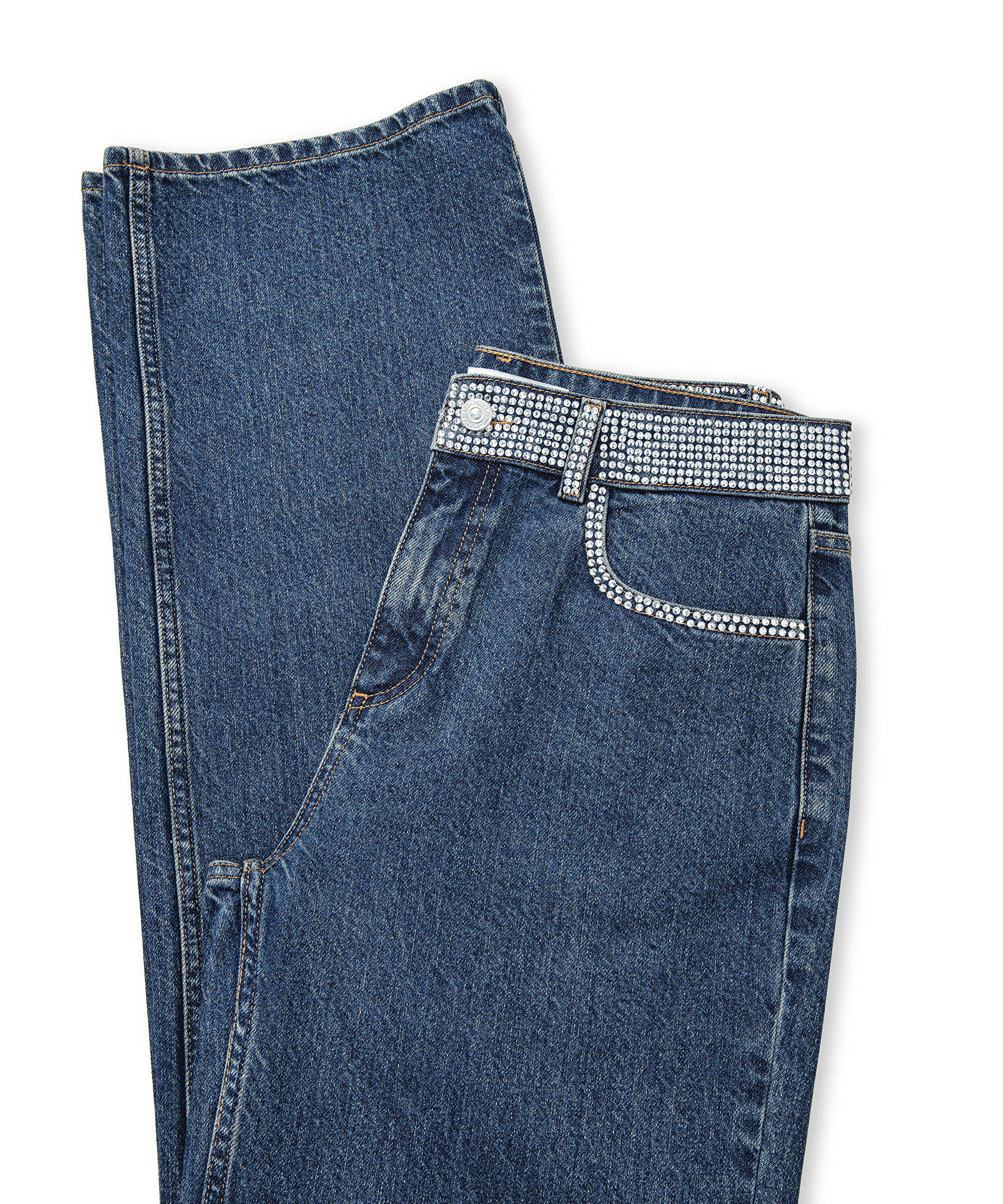 Hotfix baskılı jean pantolon_6