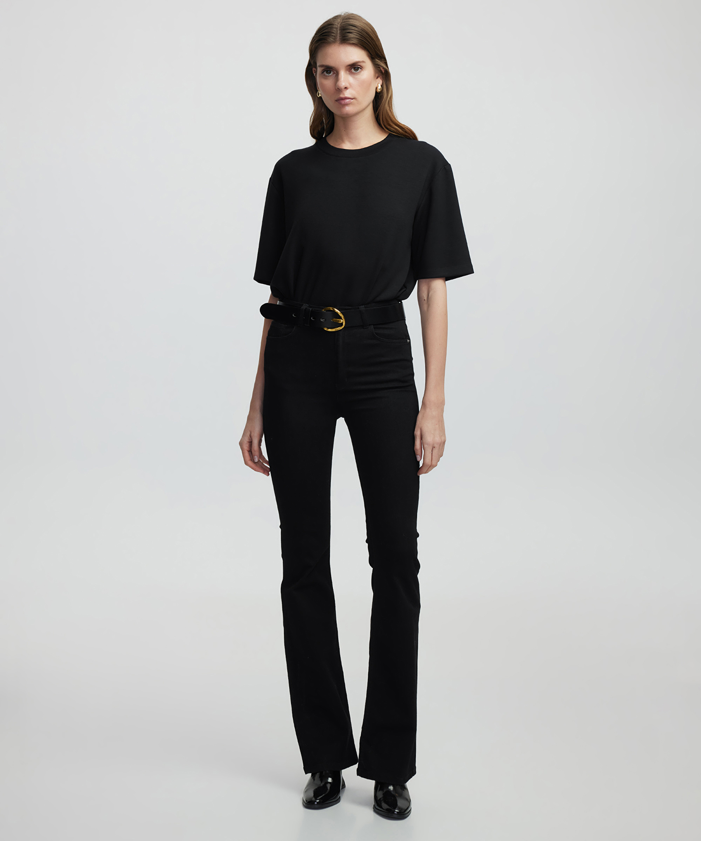Flare fit jean pantolon