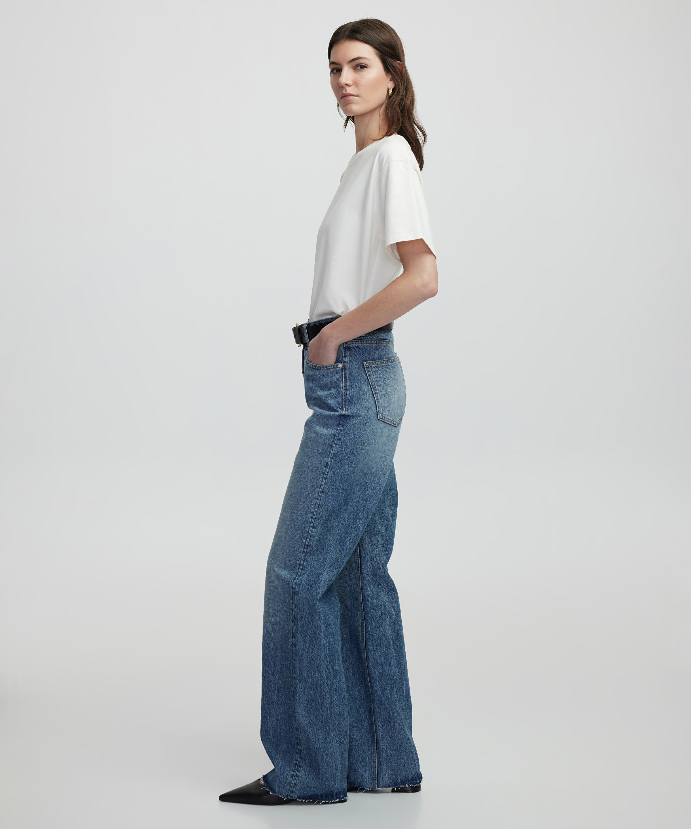Wide leg fit jean pantolon_2