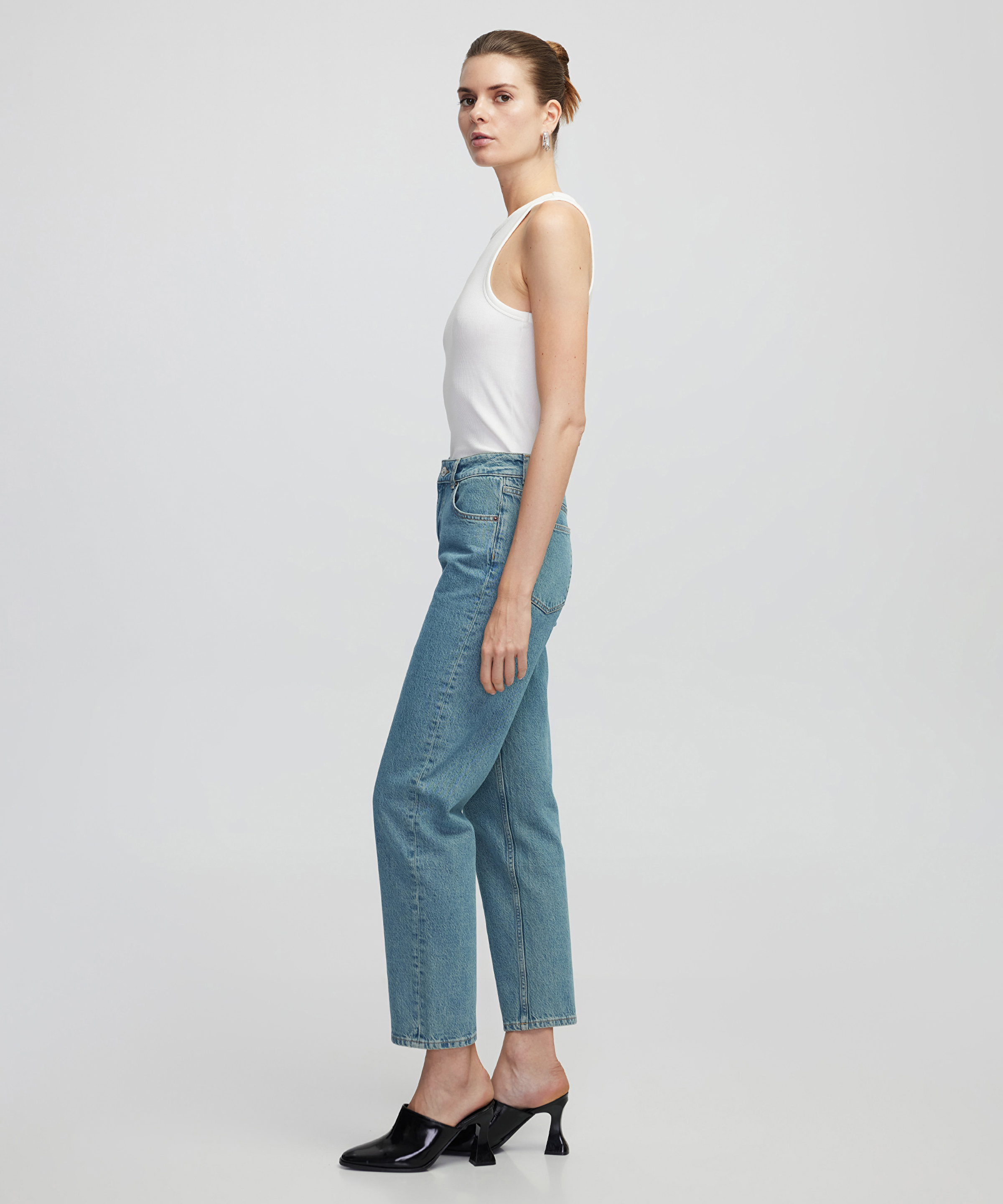 Slim straight fit jean pantolon_1
