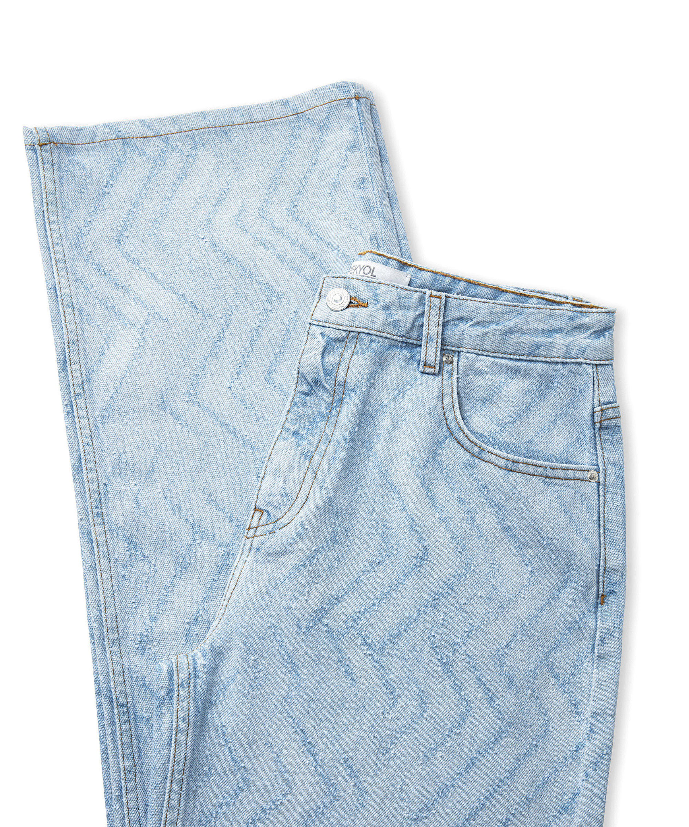 Eskitme efektli wide leg jean pantolon_5