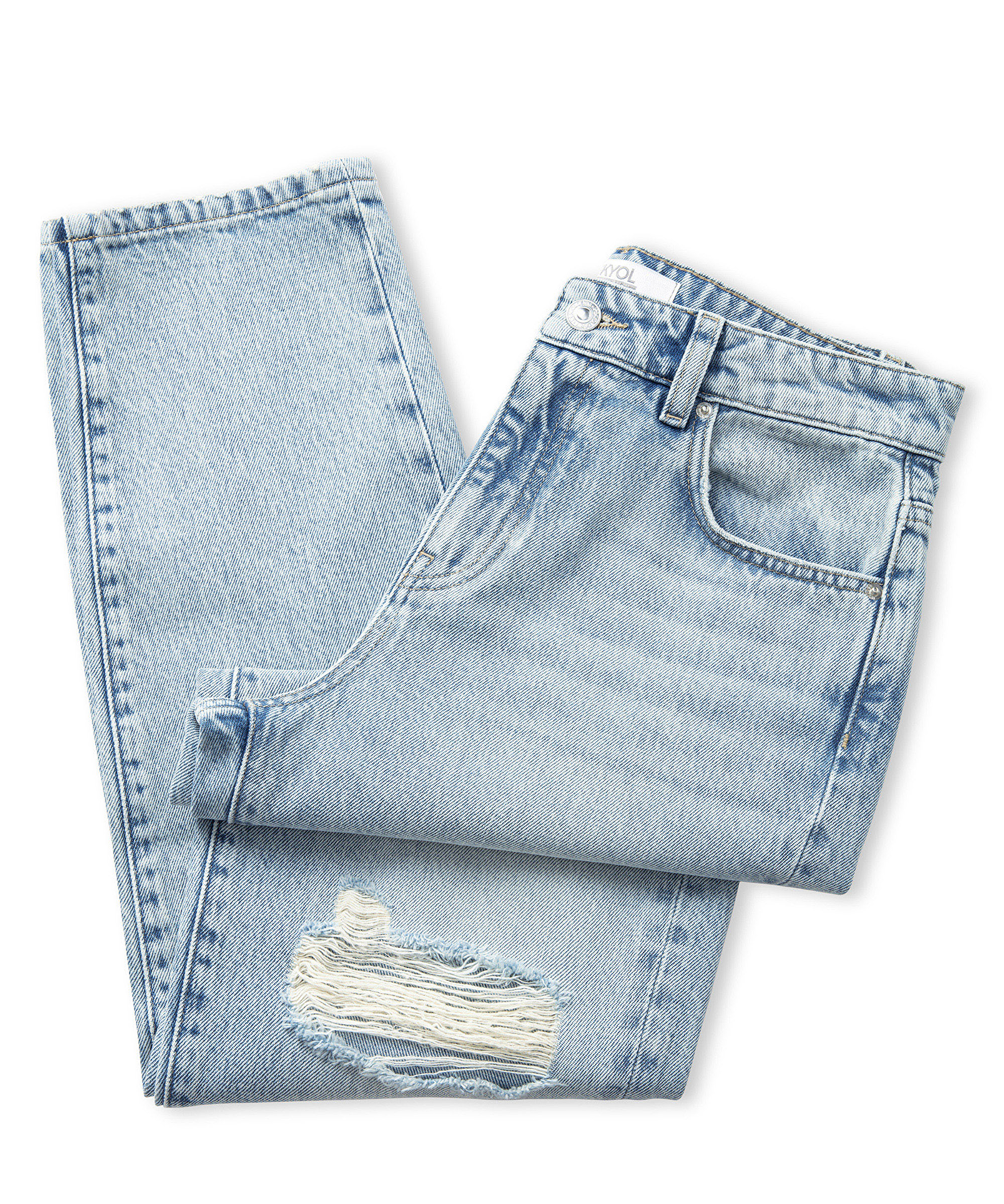 Eskitme efektli mom fit jean pantolon_4