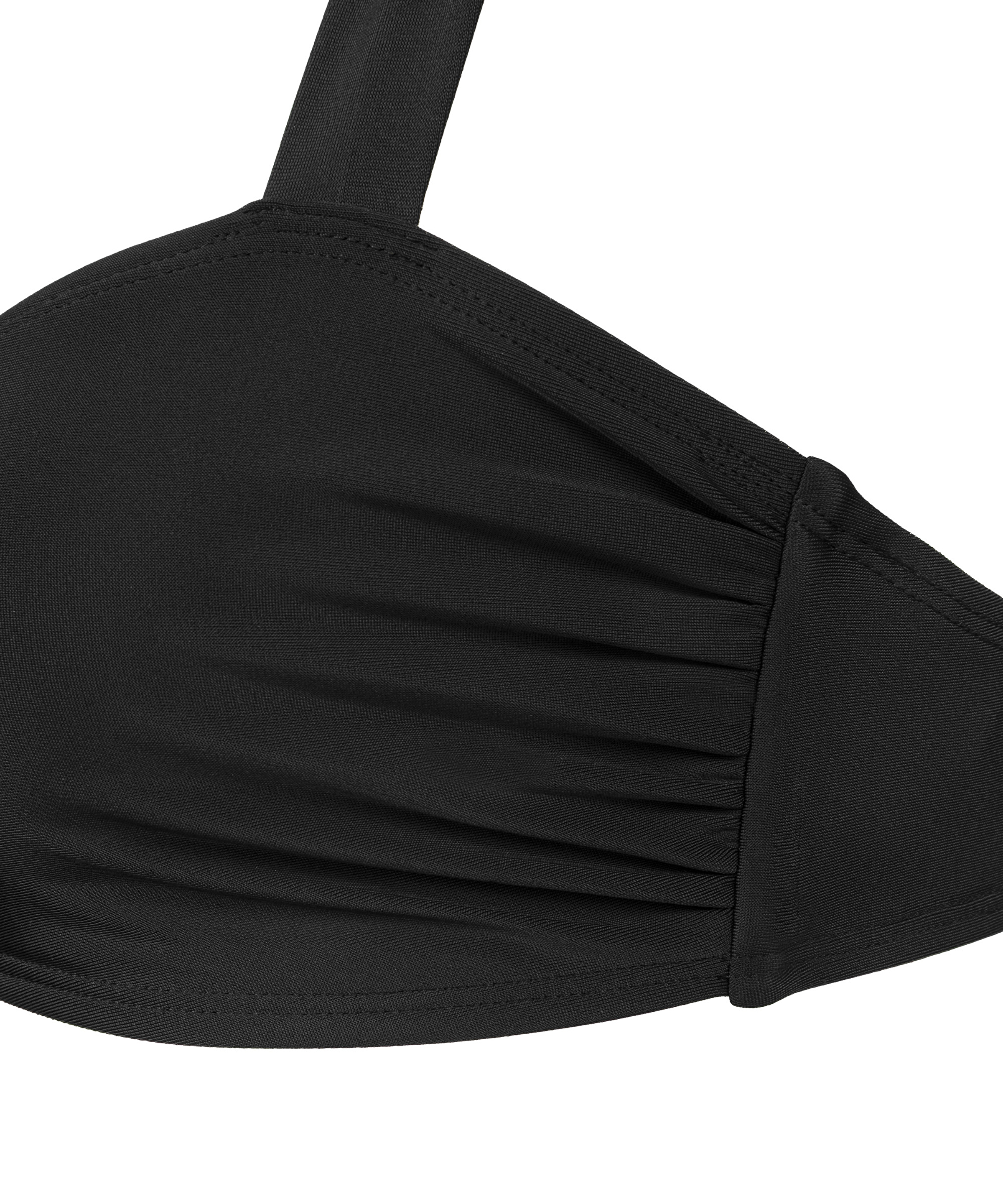 Kalın askılı ve büzgülü bikini seti_3