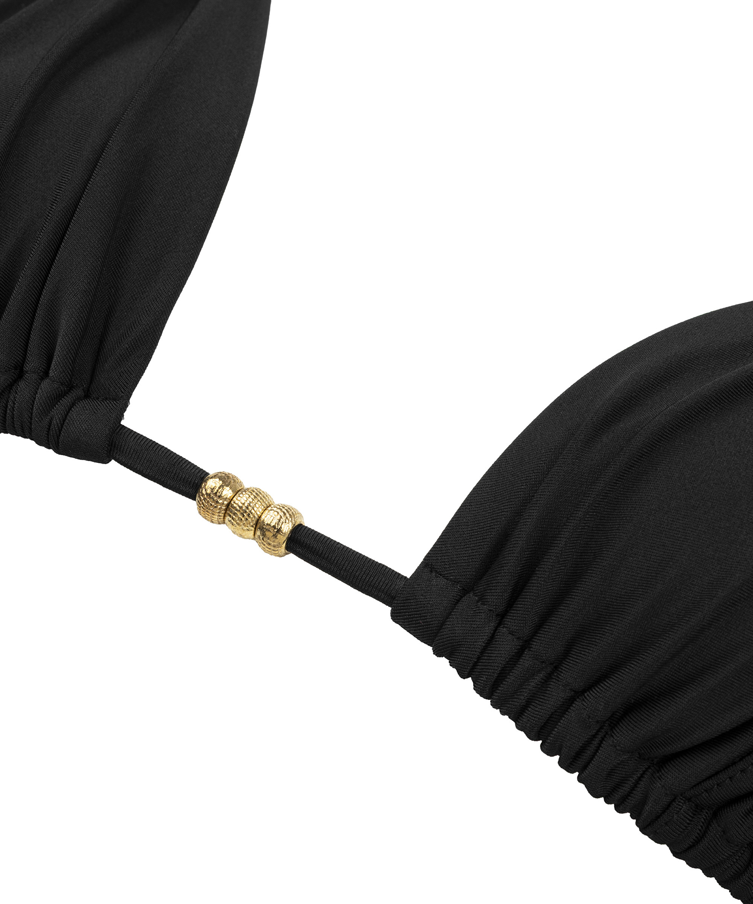Minimal aksesuarlı üçgen bikini seti_4