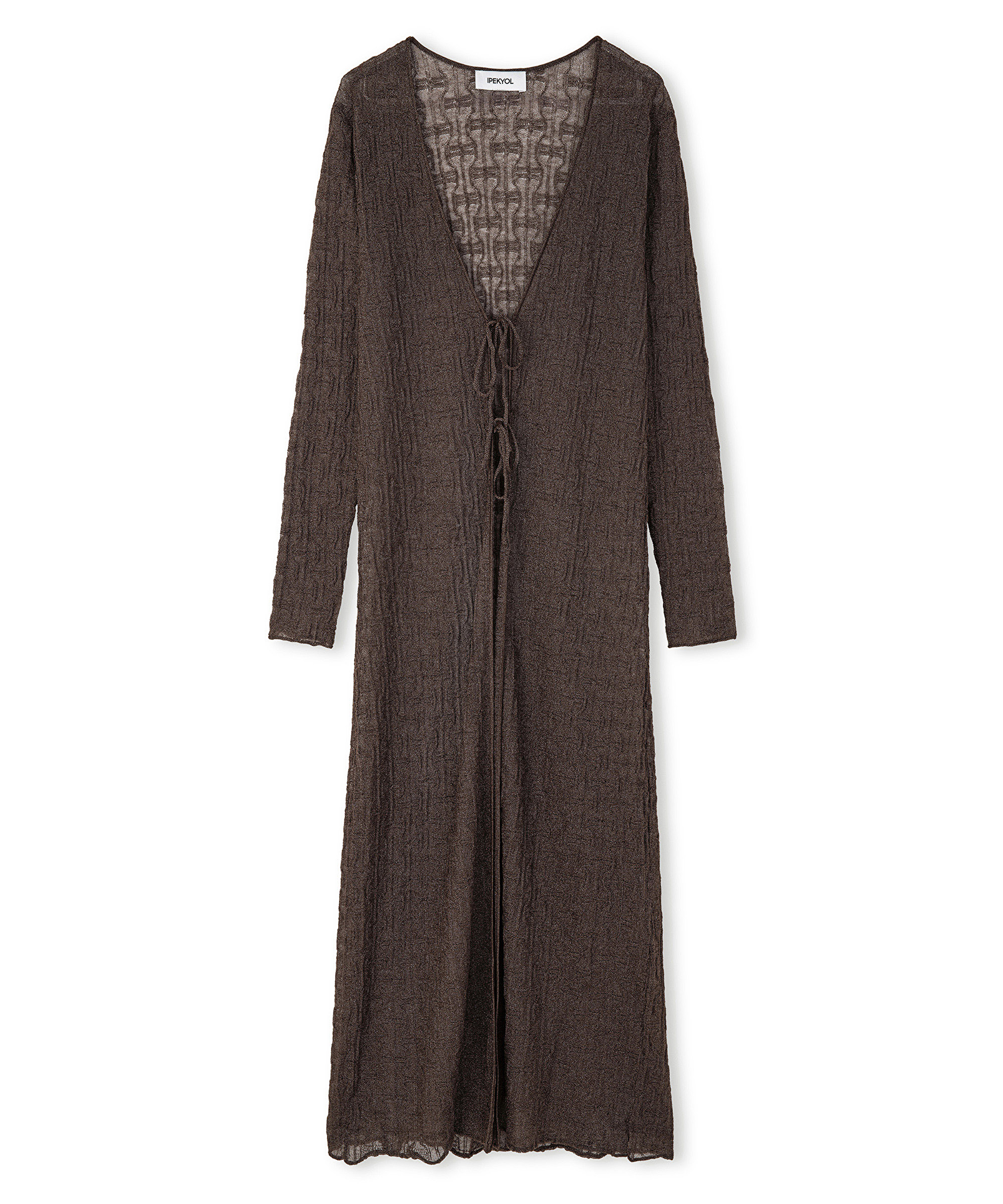 Lurex iplikli uzun hırka_4