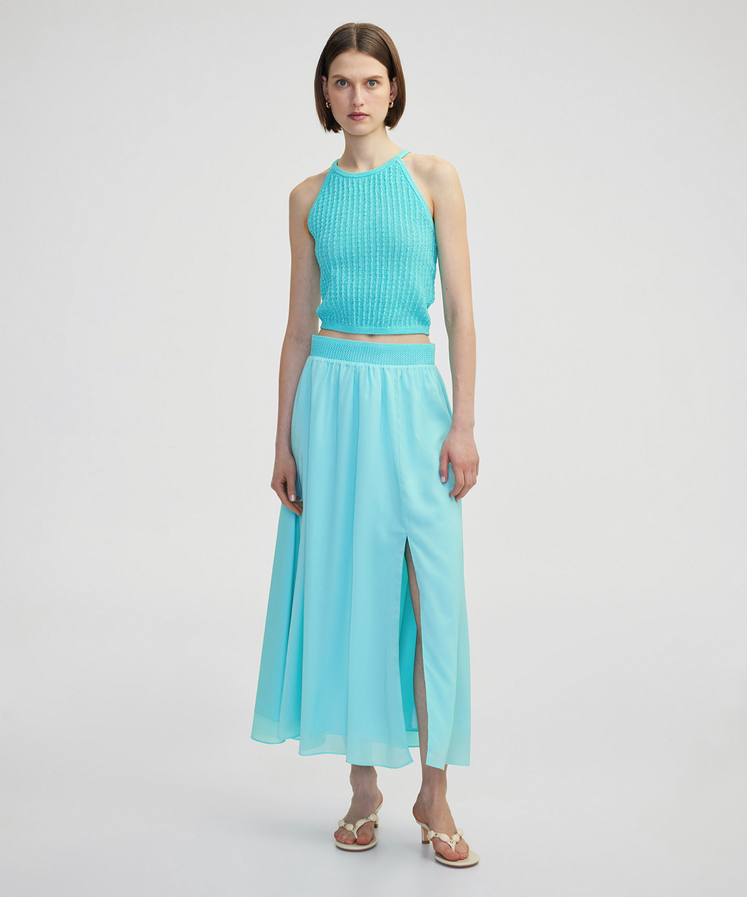 Lurex iplikli ajurlu triko _2
