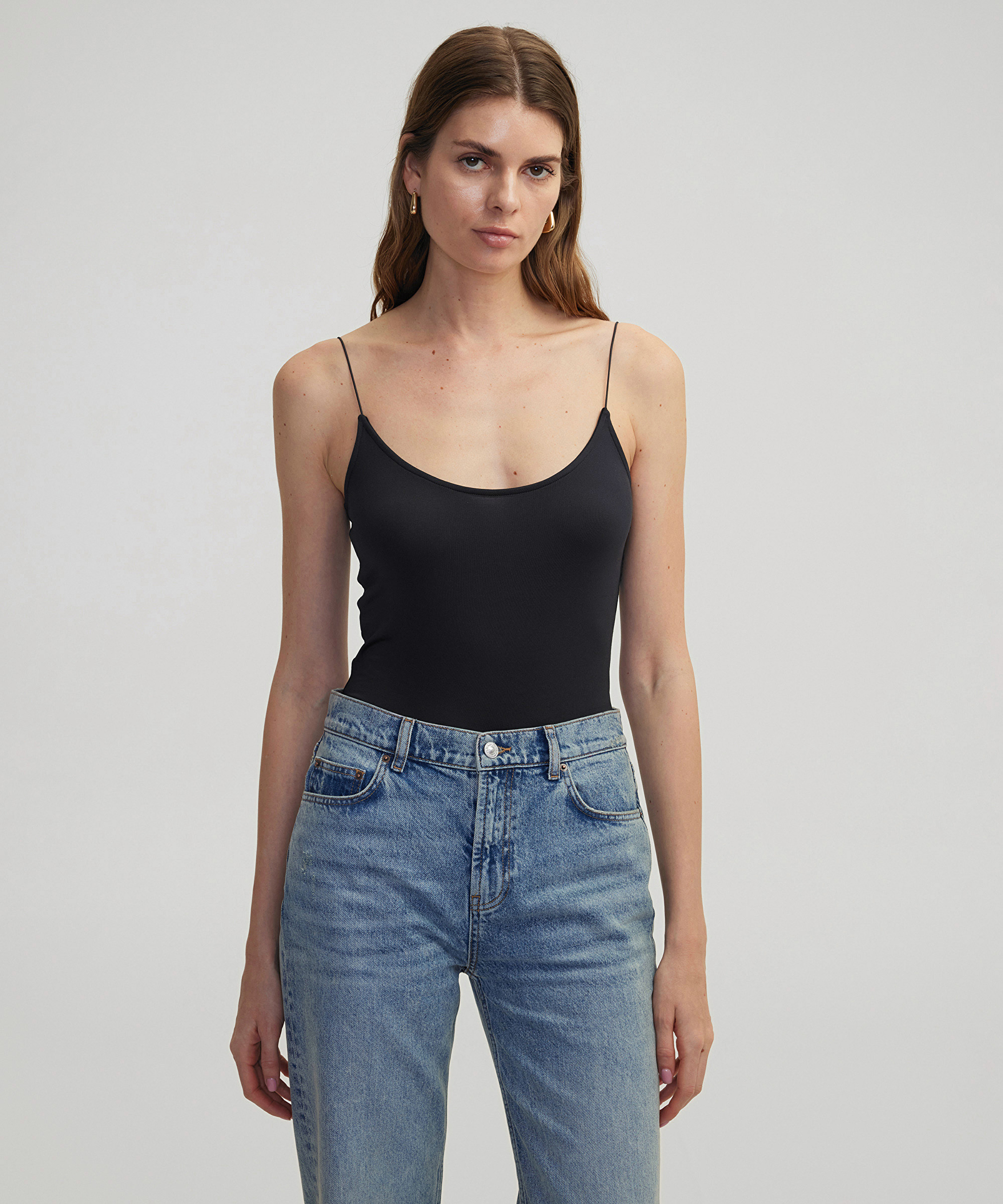 Askılı crop tişört
