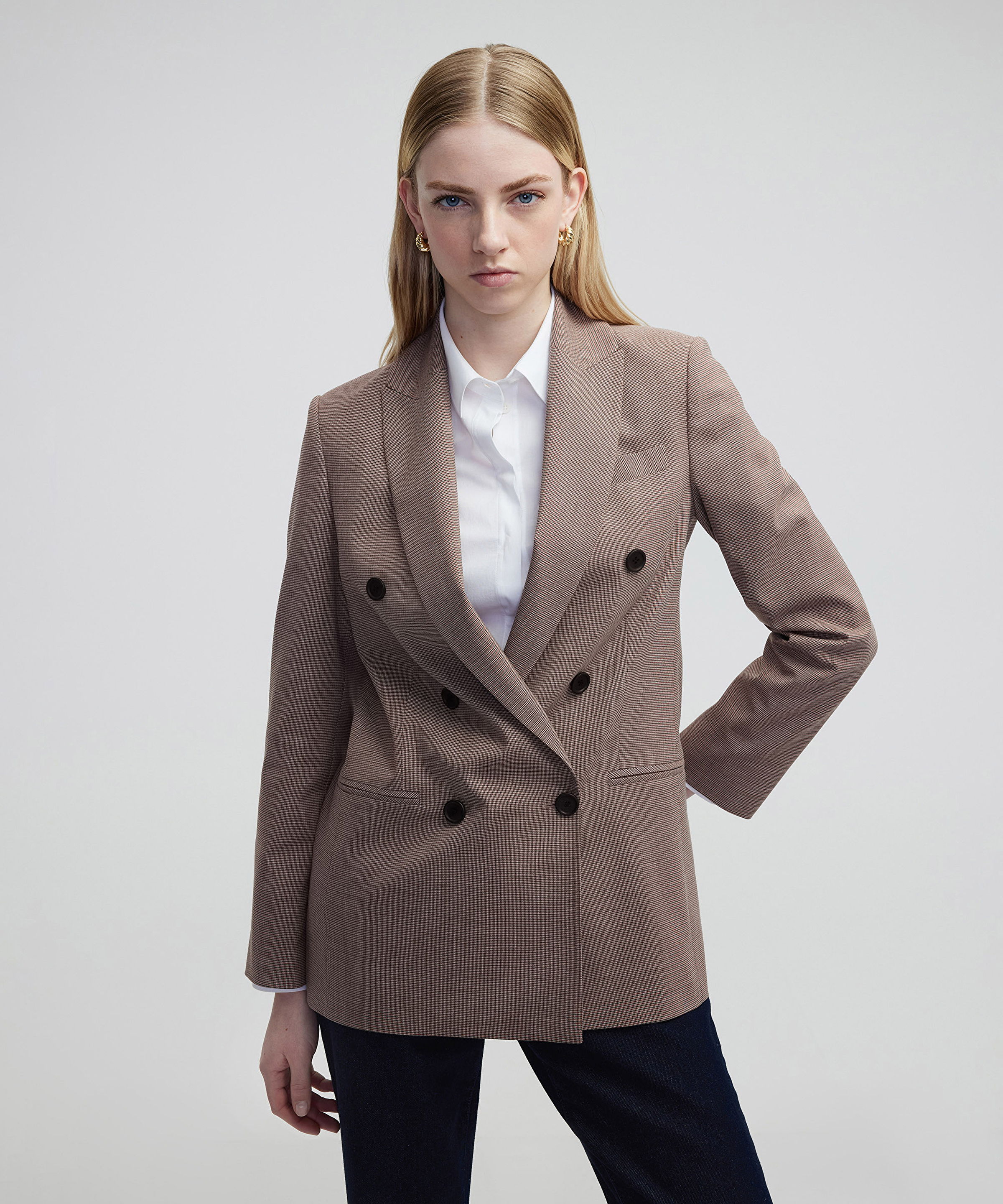 Kazayağı desen blazer
