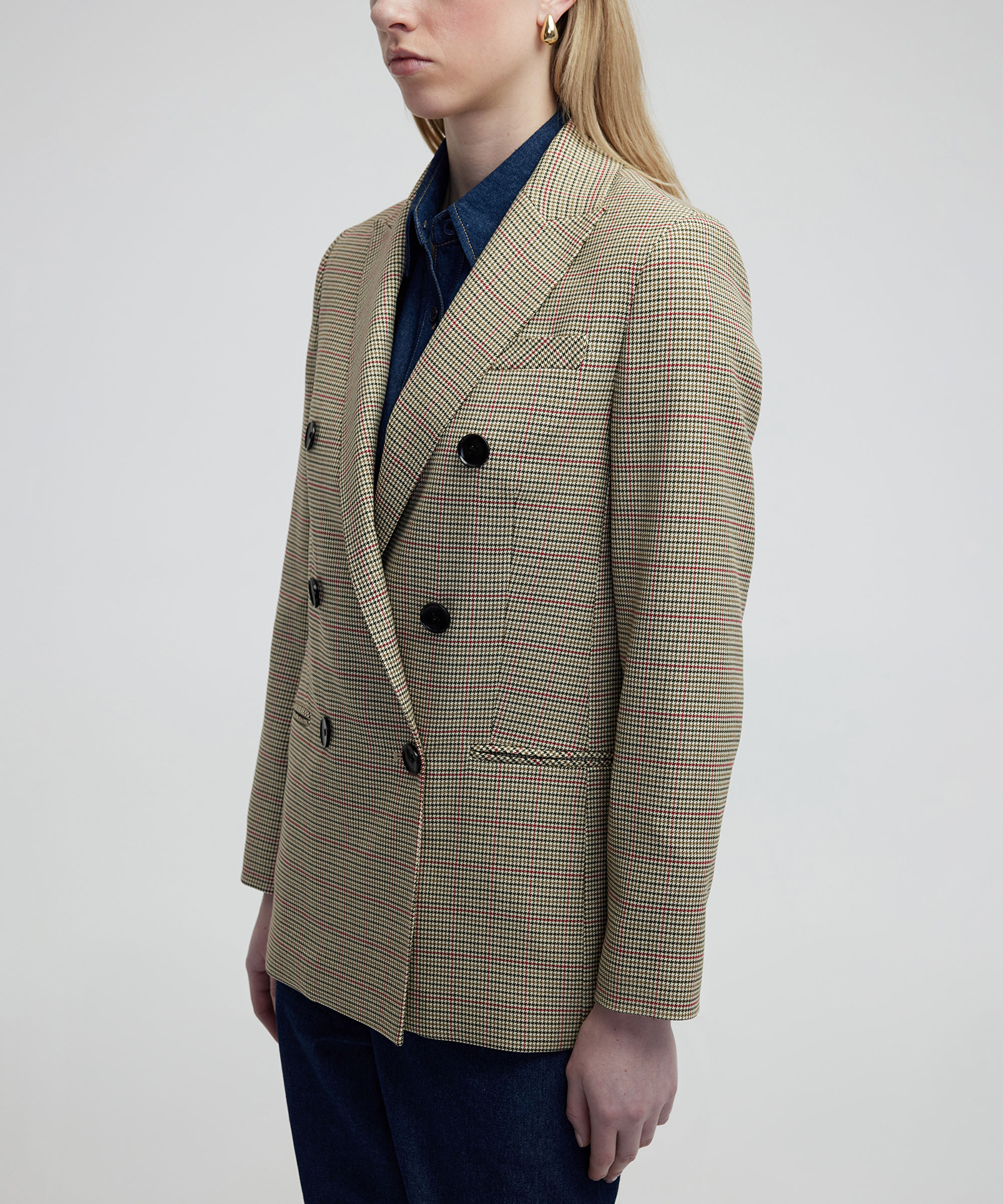 Kazayağı desen kruvaze blazer_1