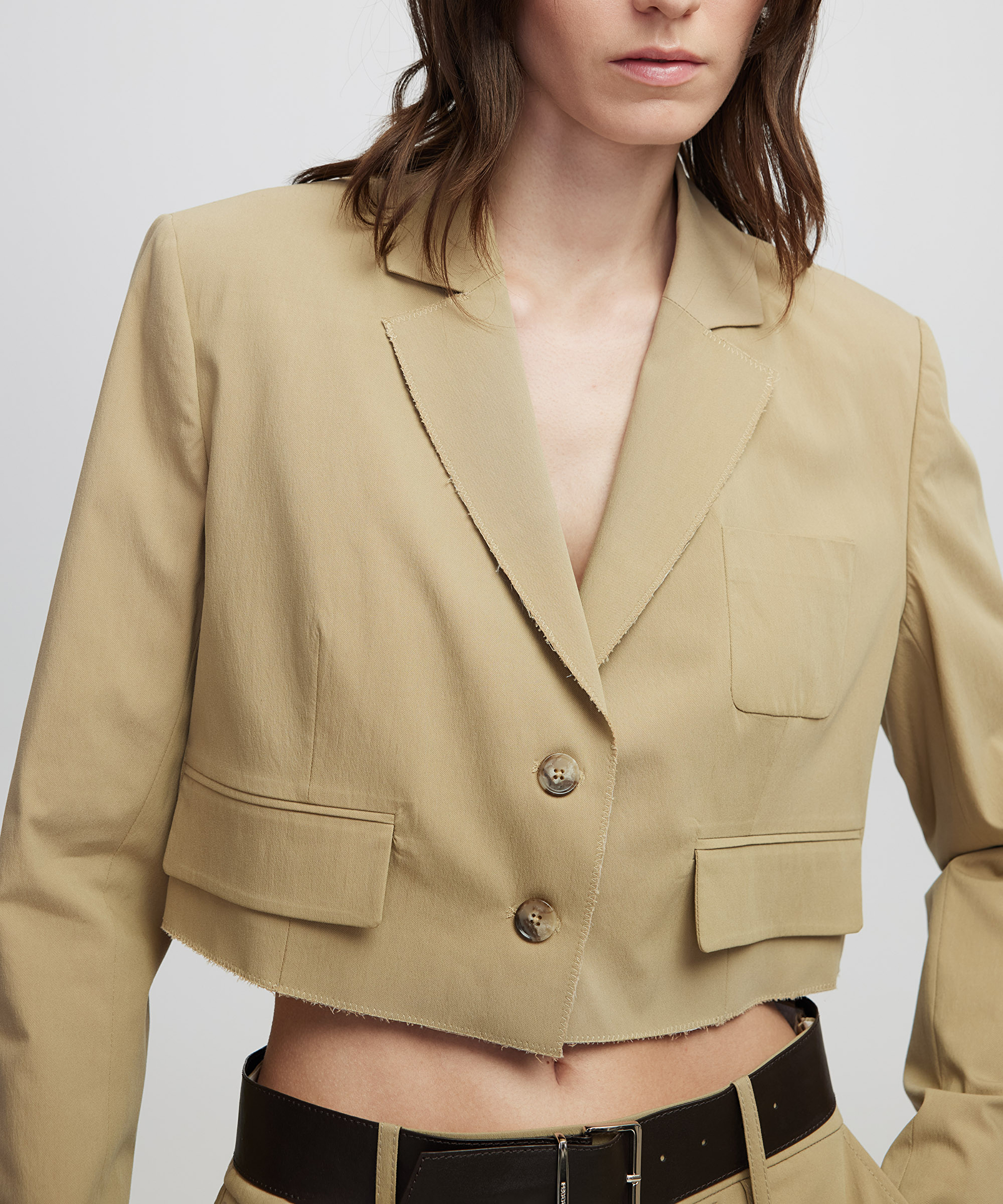Crop blazer