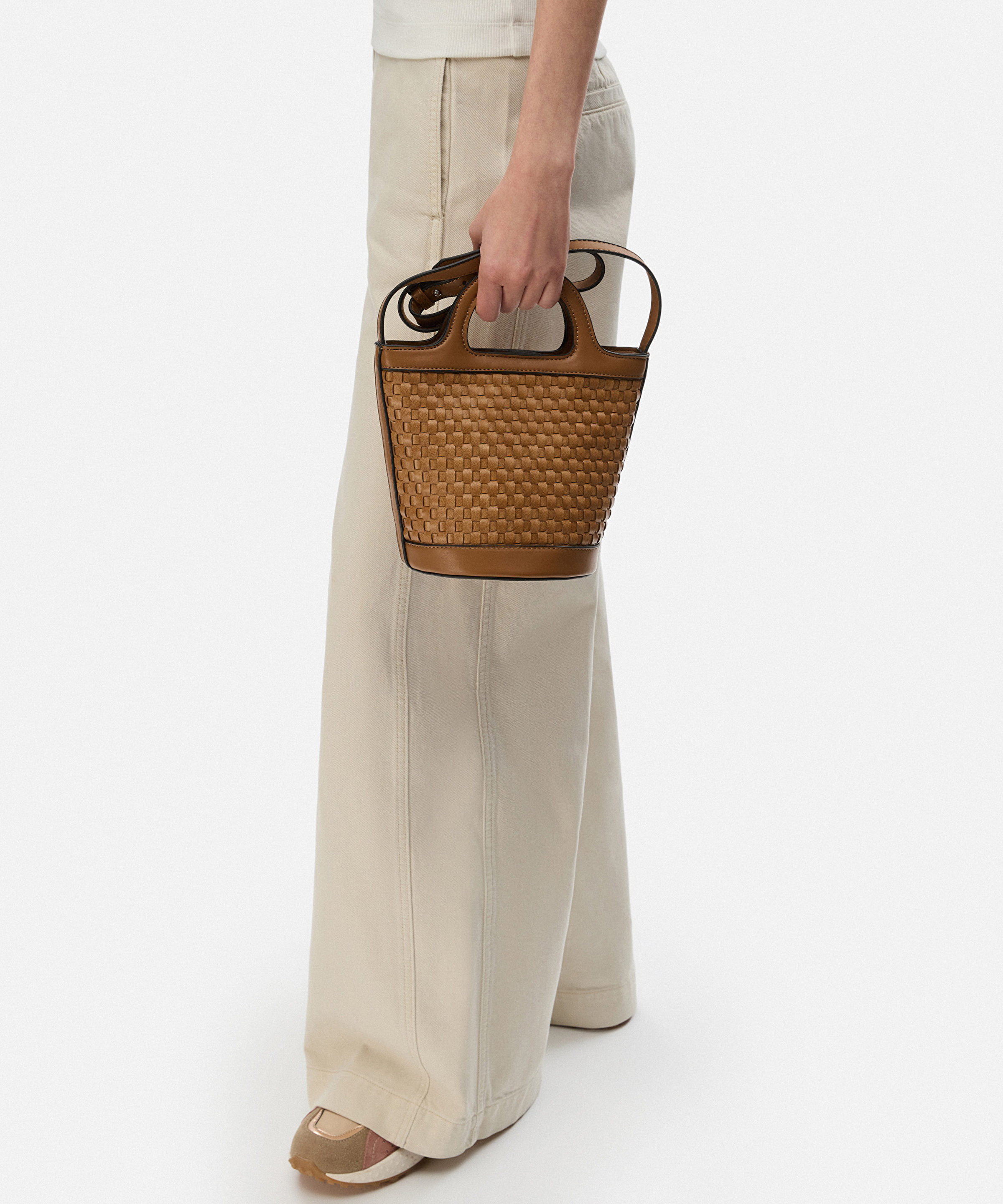 Örgü dokulu bucket çanta_1