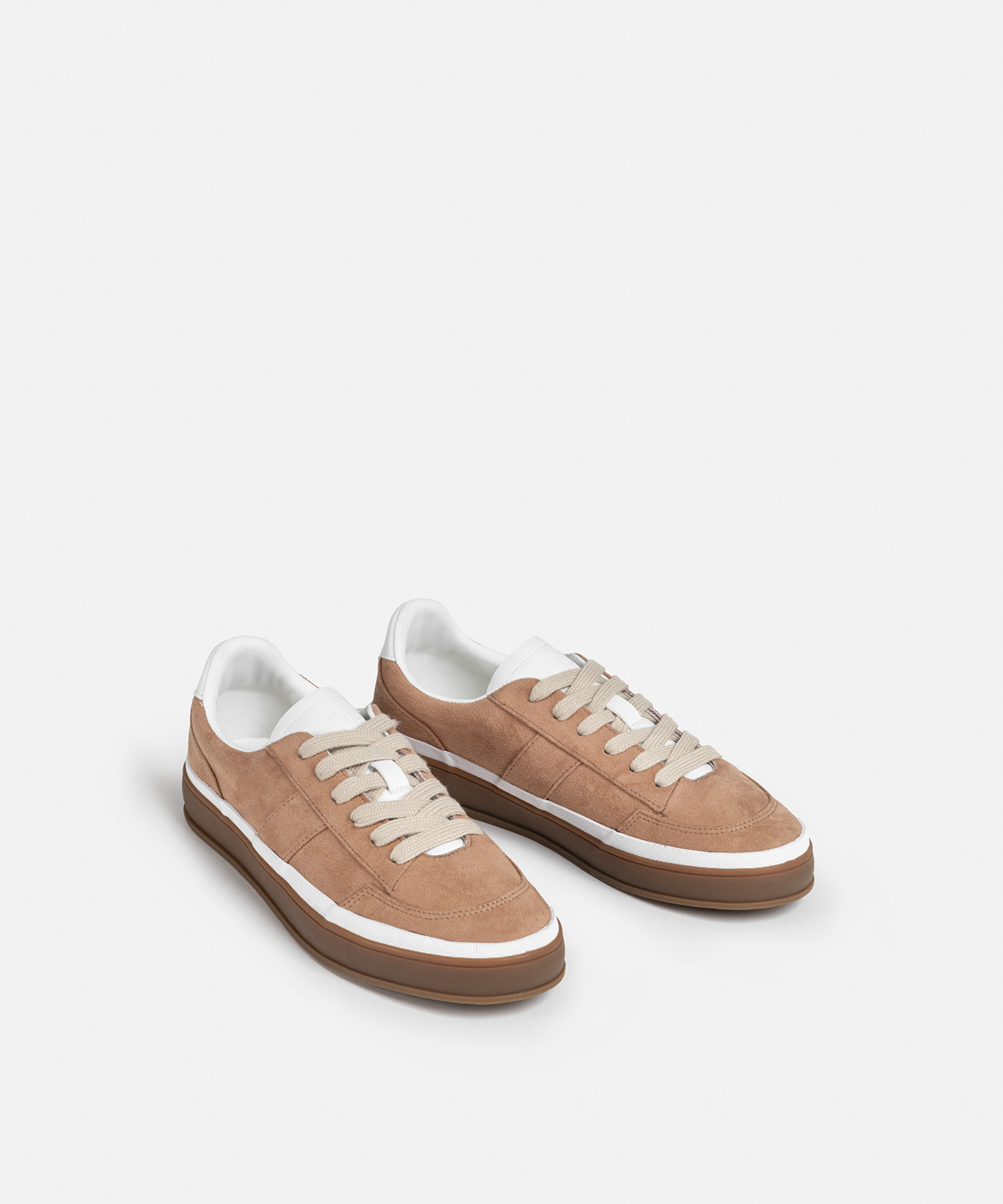 Kontrast dokulu bağcıklı sneaker_2