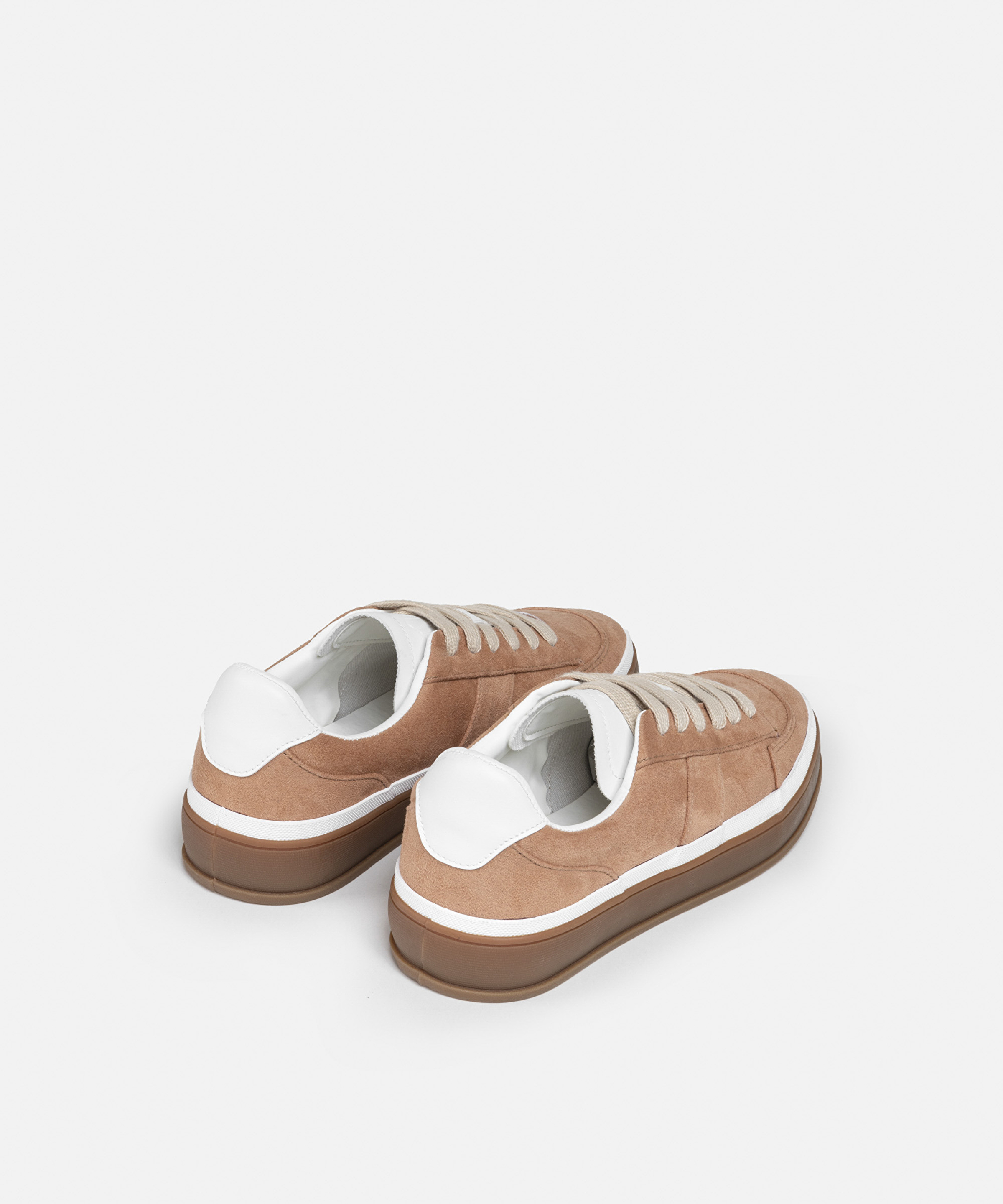 Kontrast dokulu bağcıklı sneaker_3