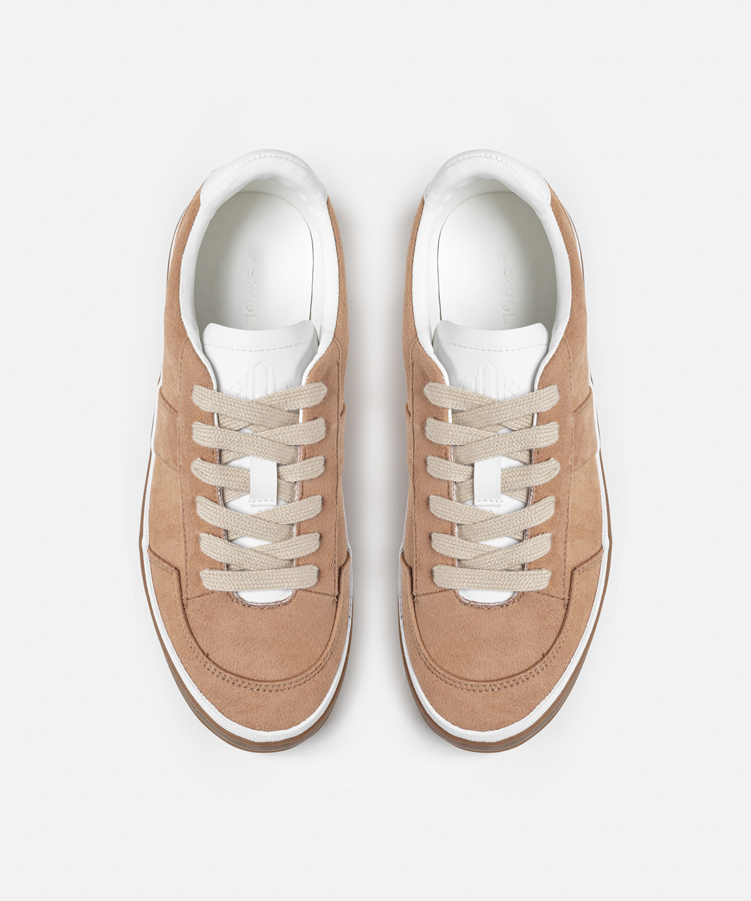 Kontrast dokulu bağcıklı sneaker_4
