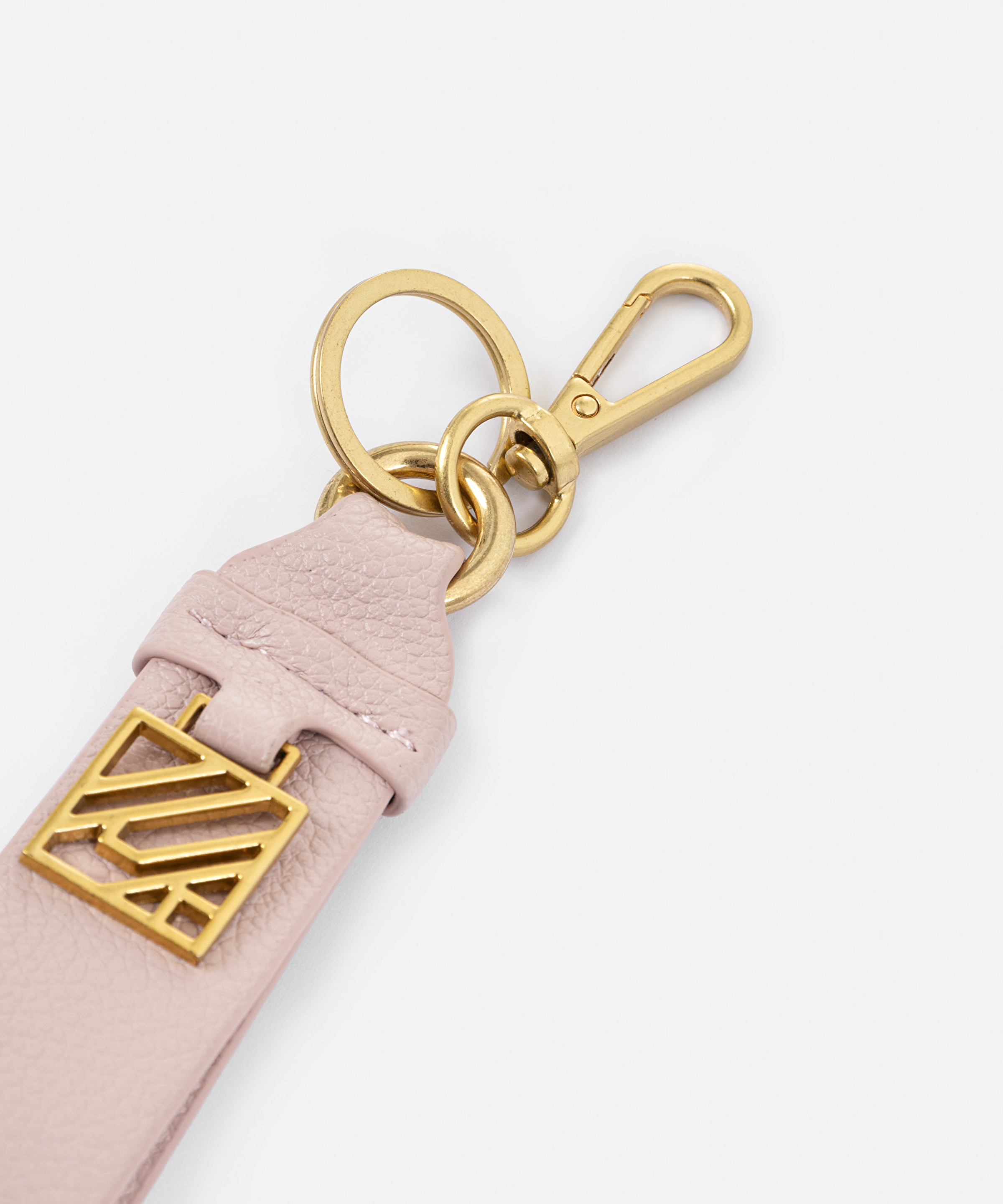 Monogram tokalı deri görünümlü anahtarlık_2