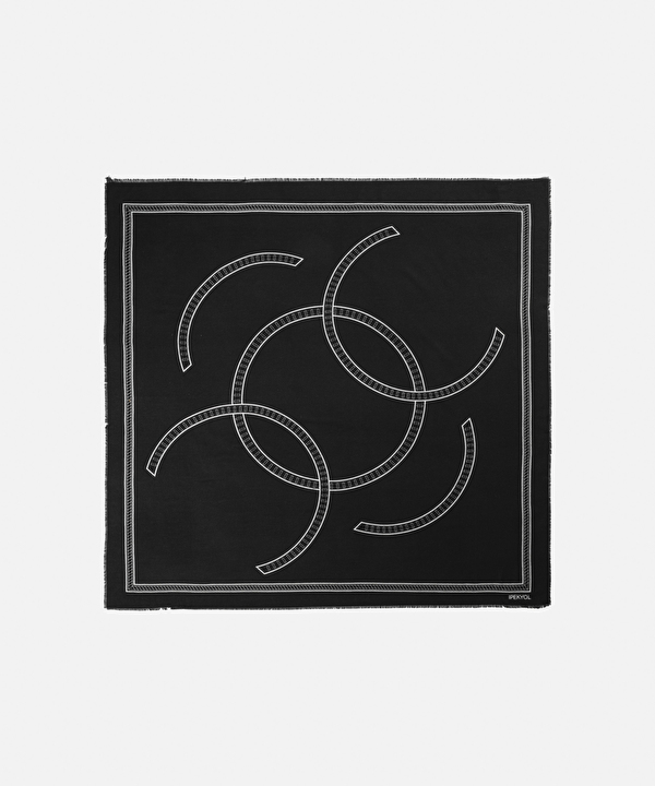 Siyah Desenli şal IW6250067003001 | İpekyol