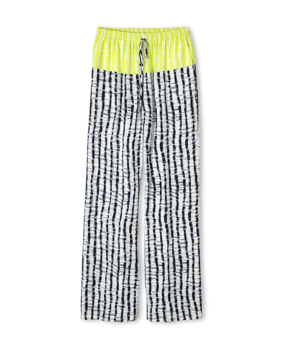 İpekyol Desenli colorblock pantolon. 1